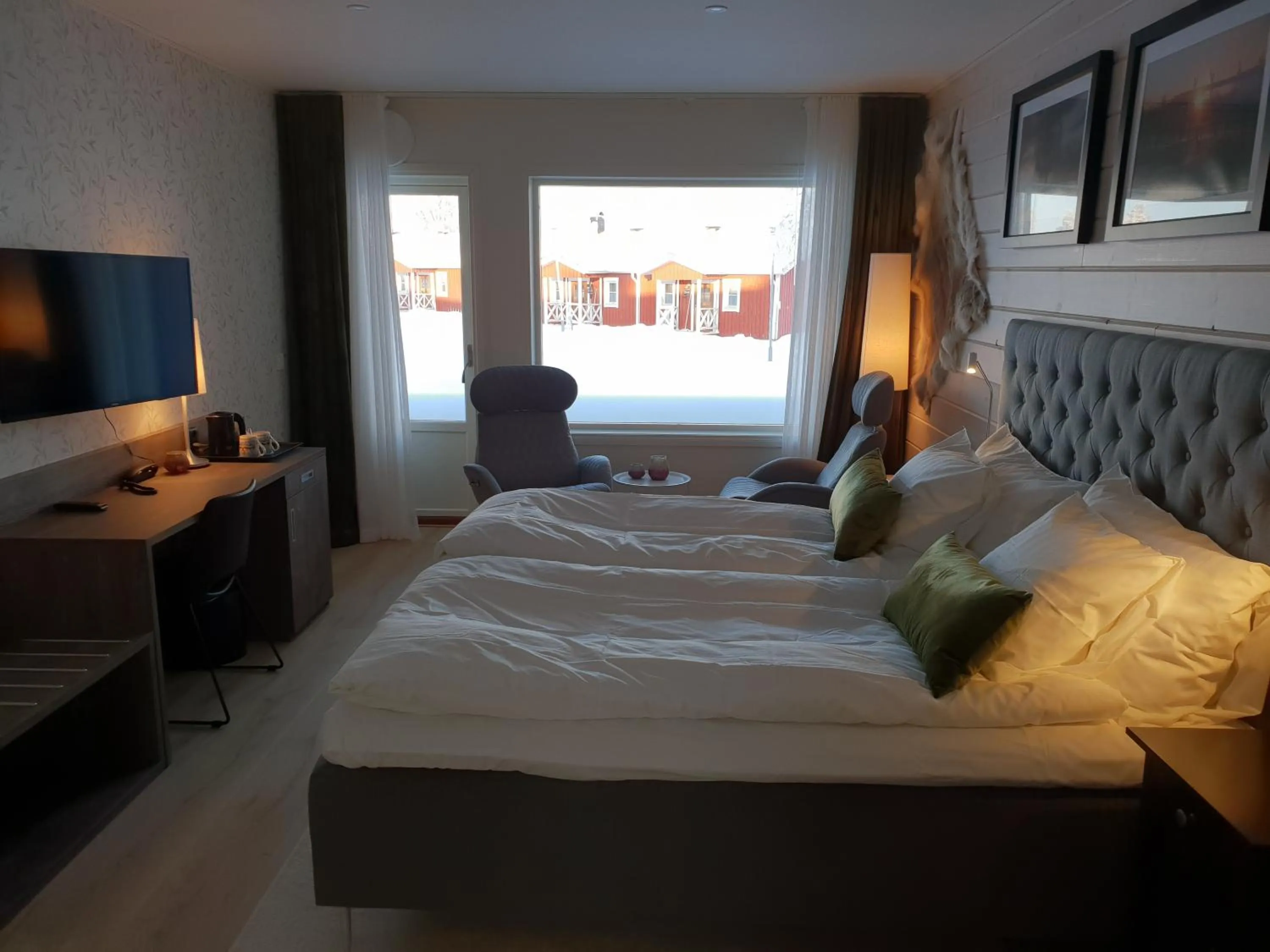 Photo of the whole room, Bed in Kukkolaforsen Turist & Konferens