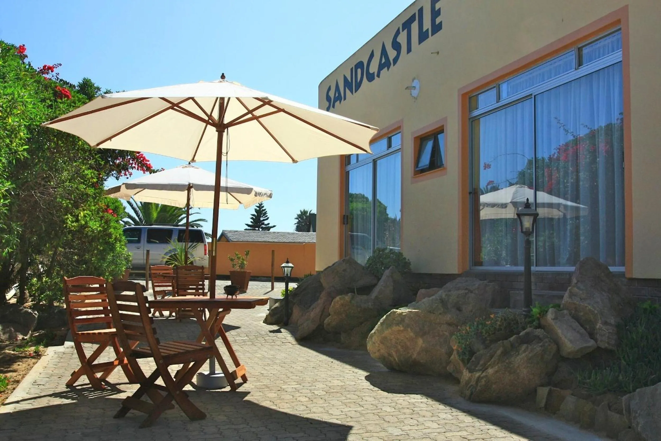 Patio in Sandcastle Apartments