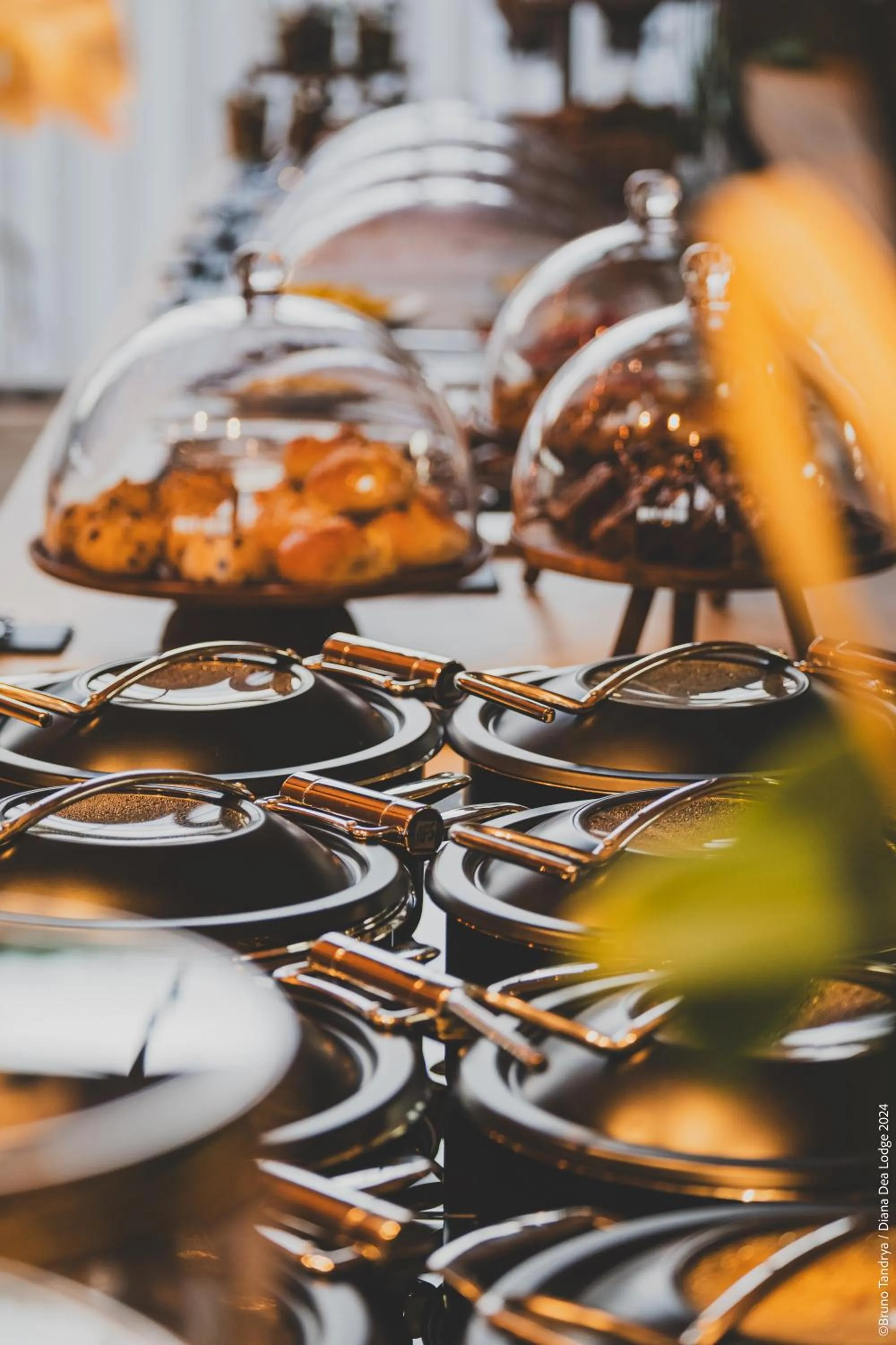 Buffet breakfast in Hôtel Diana Dea Lodge & SPA