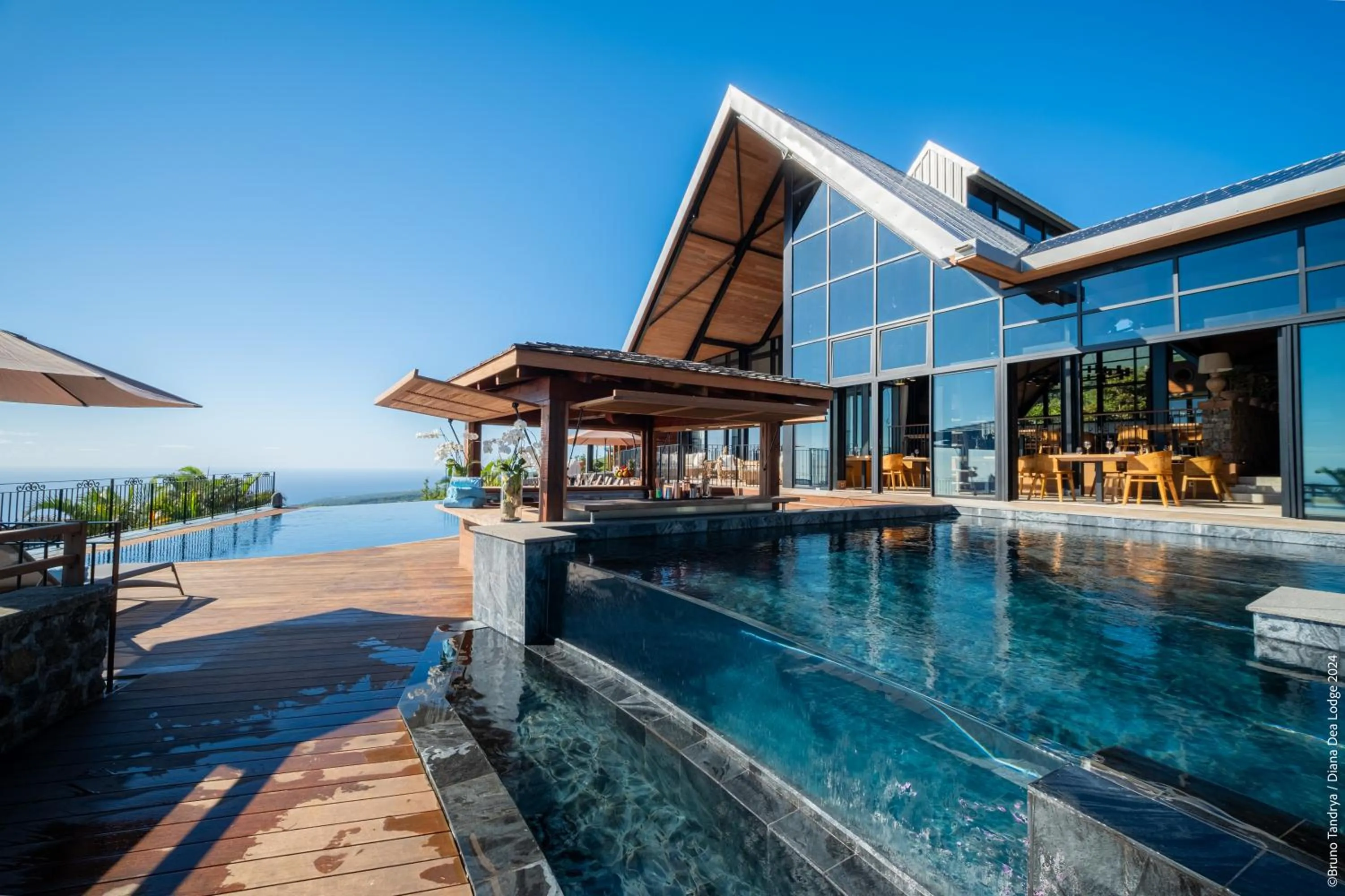 Pool view in Hôtel Diana Dea Lodge & SPA