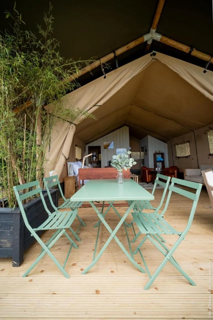 Patio in Hôtel Diana Dea Lodge & SPA