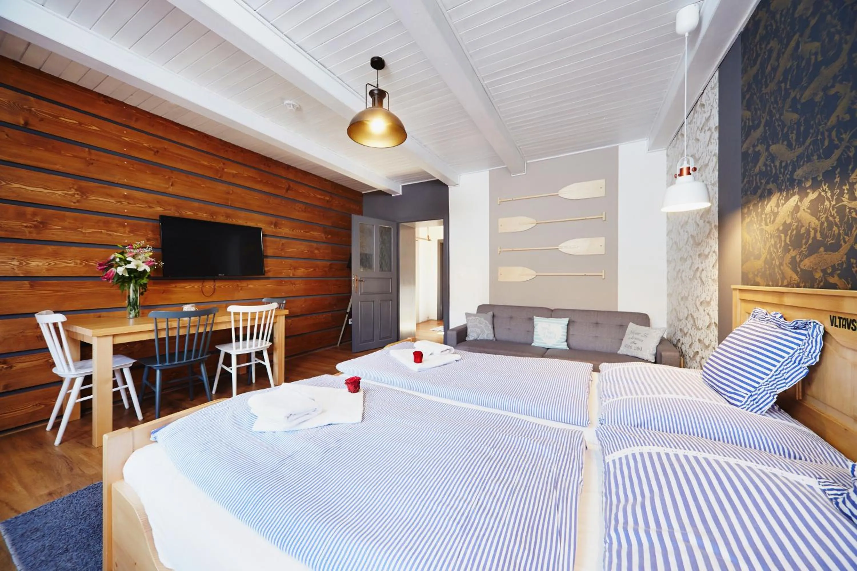 Seating area, Bed in Vltavská pohádka