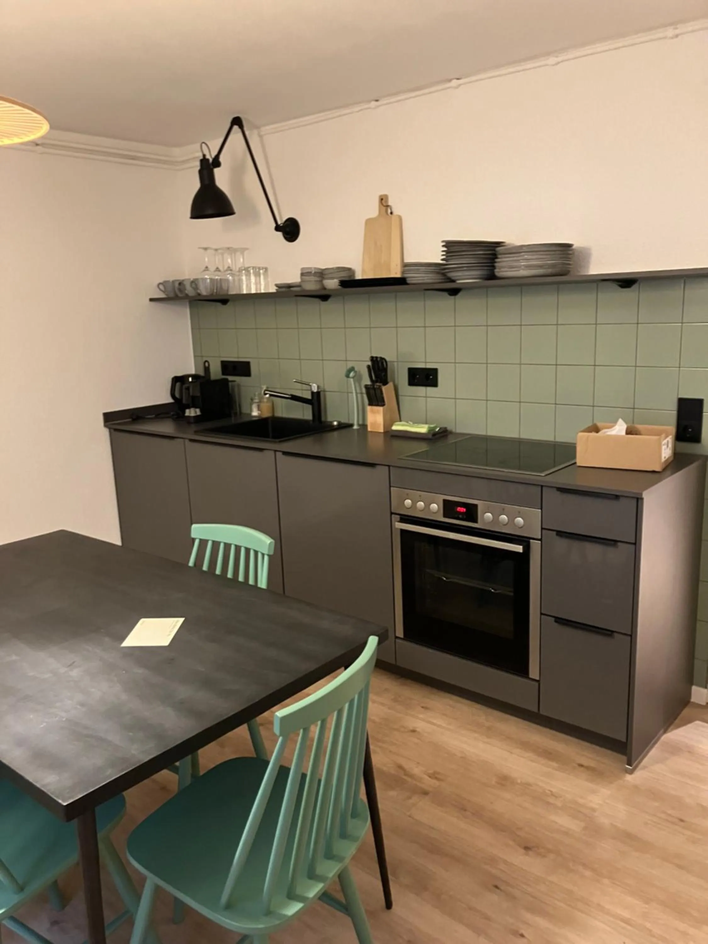 Kitchen or kitchenette in pop-up stuub feldberg