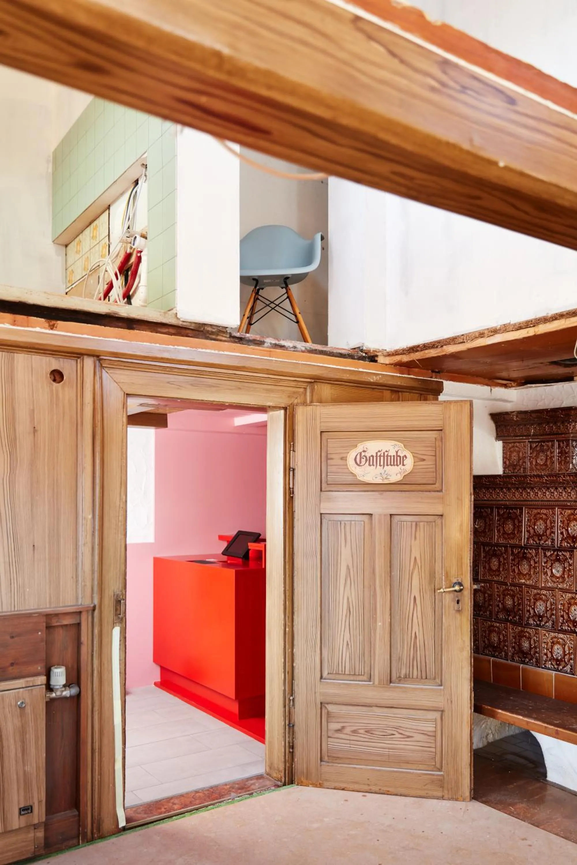 Lobby or reception, Bed in pop-up stuub feldberg