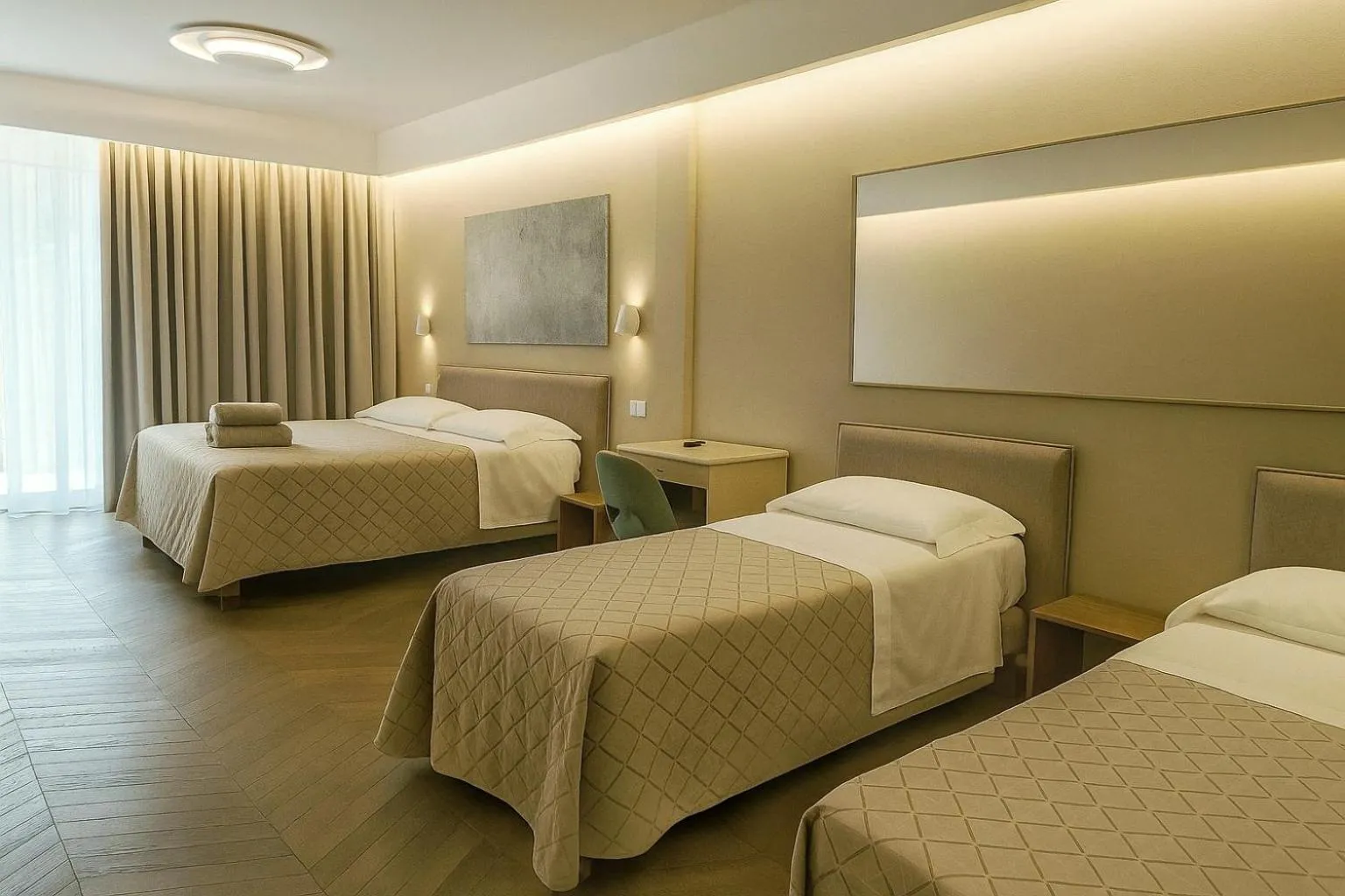 Bed in Hotel Villa Elsa