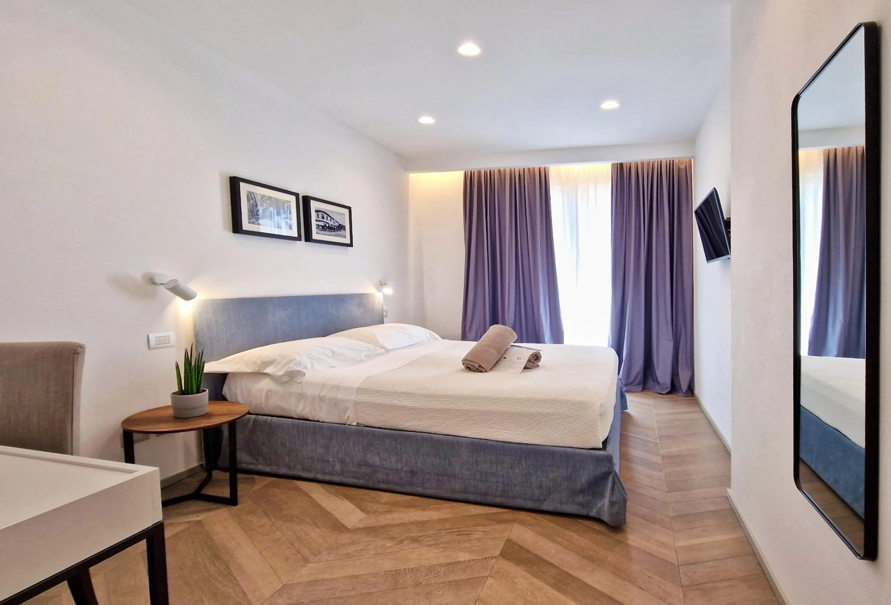 Bed in Hotel Villa Elsa