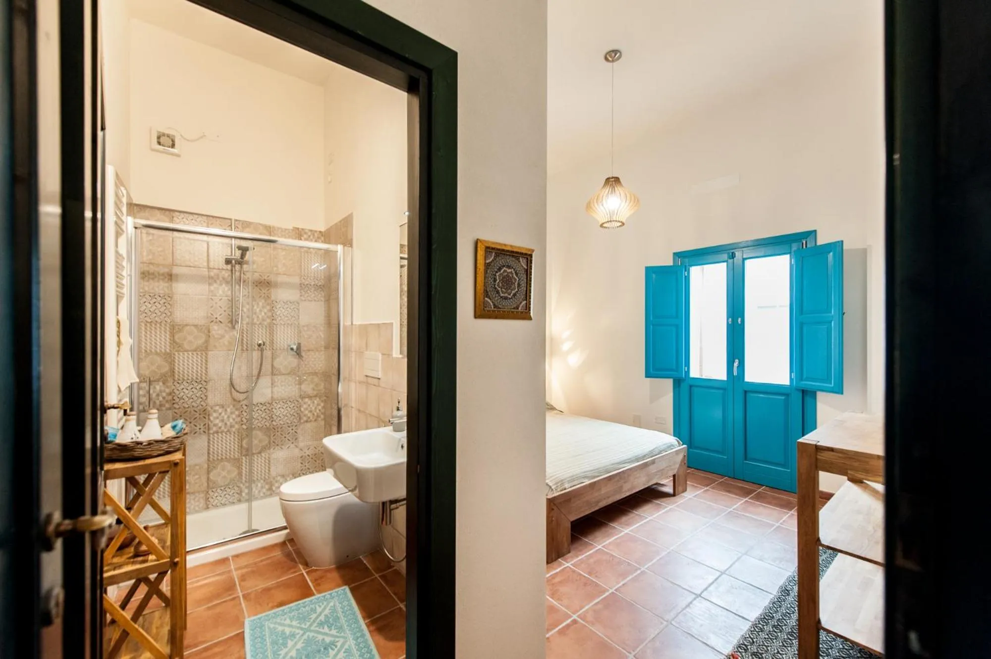 Bathroom, Bed in B&b-Le Rondini