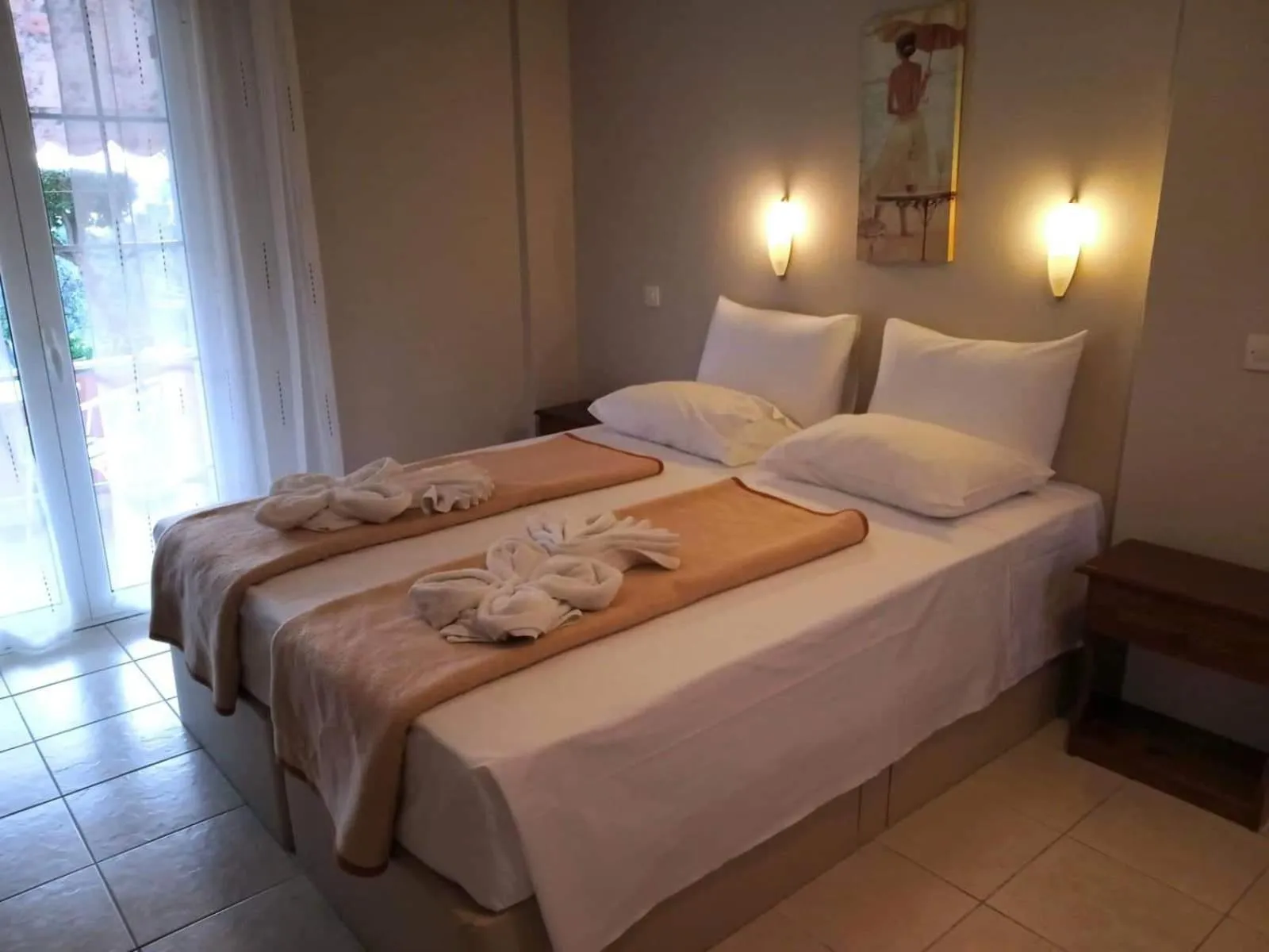 Bed in Oskars Studios & Apartments