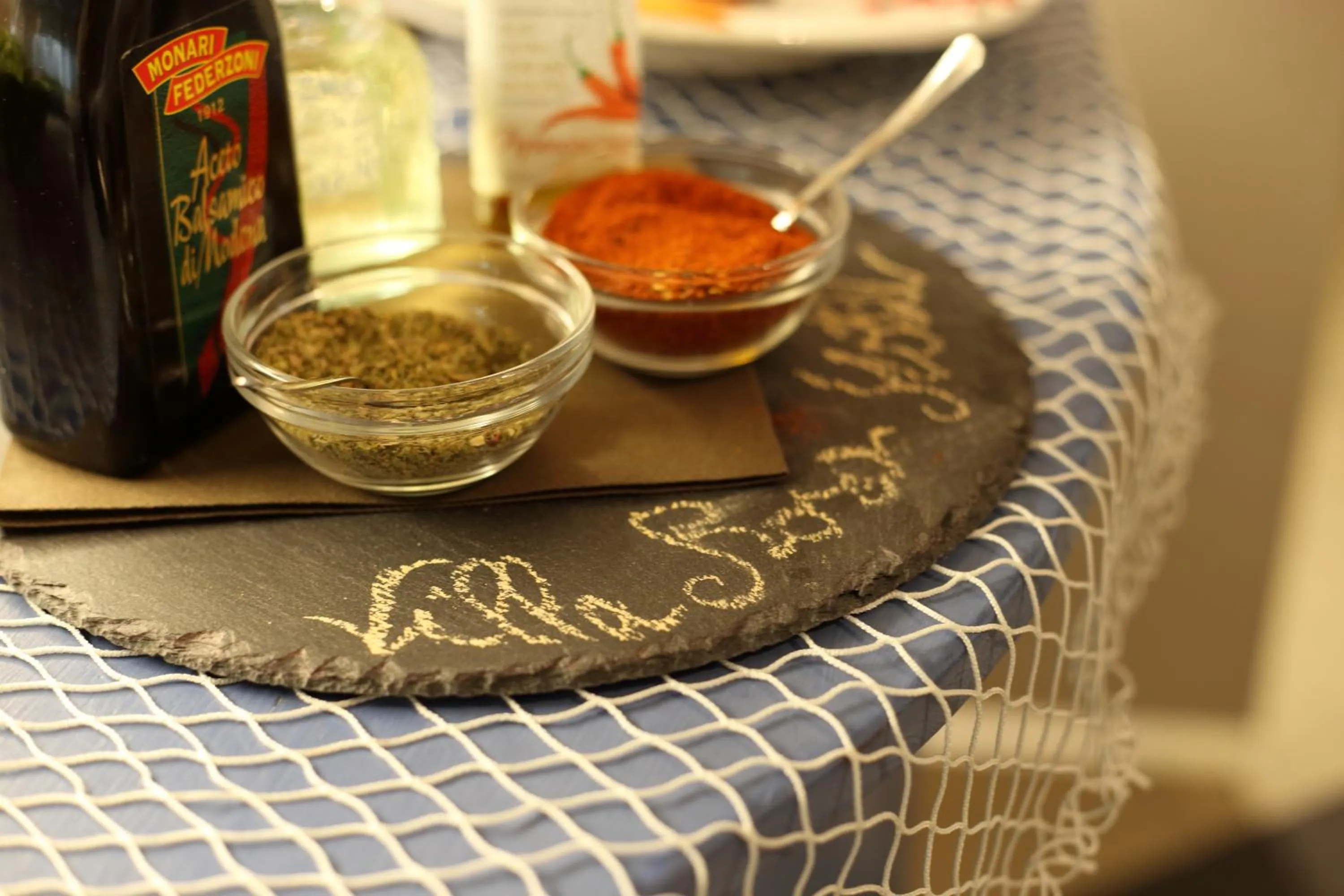 Food close-up in Hotel Villa Rosa