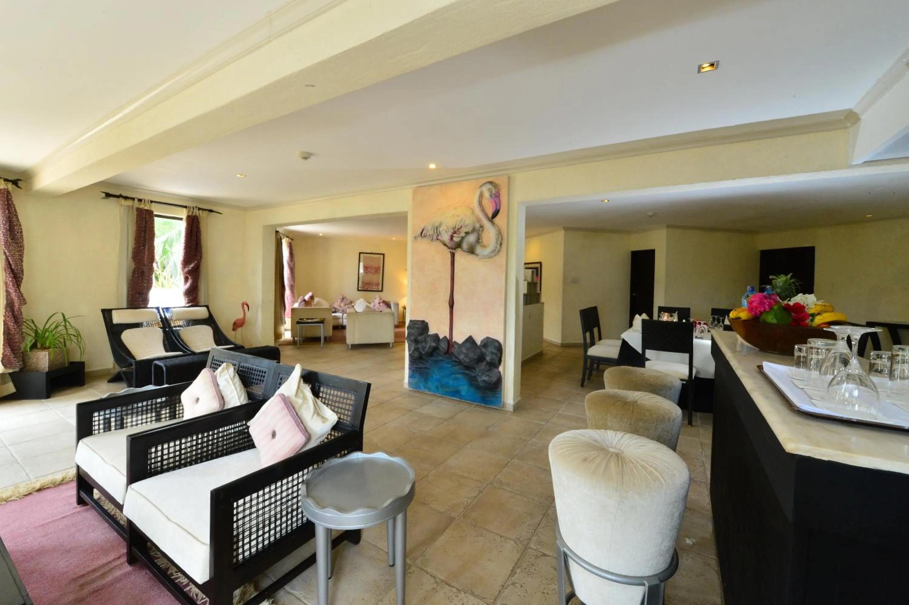 Living room in Diani Reef Beach Resort & Spa - Your Beachfront Bliss Awaits