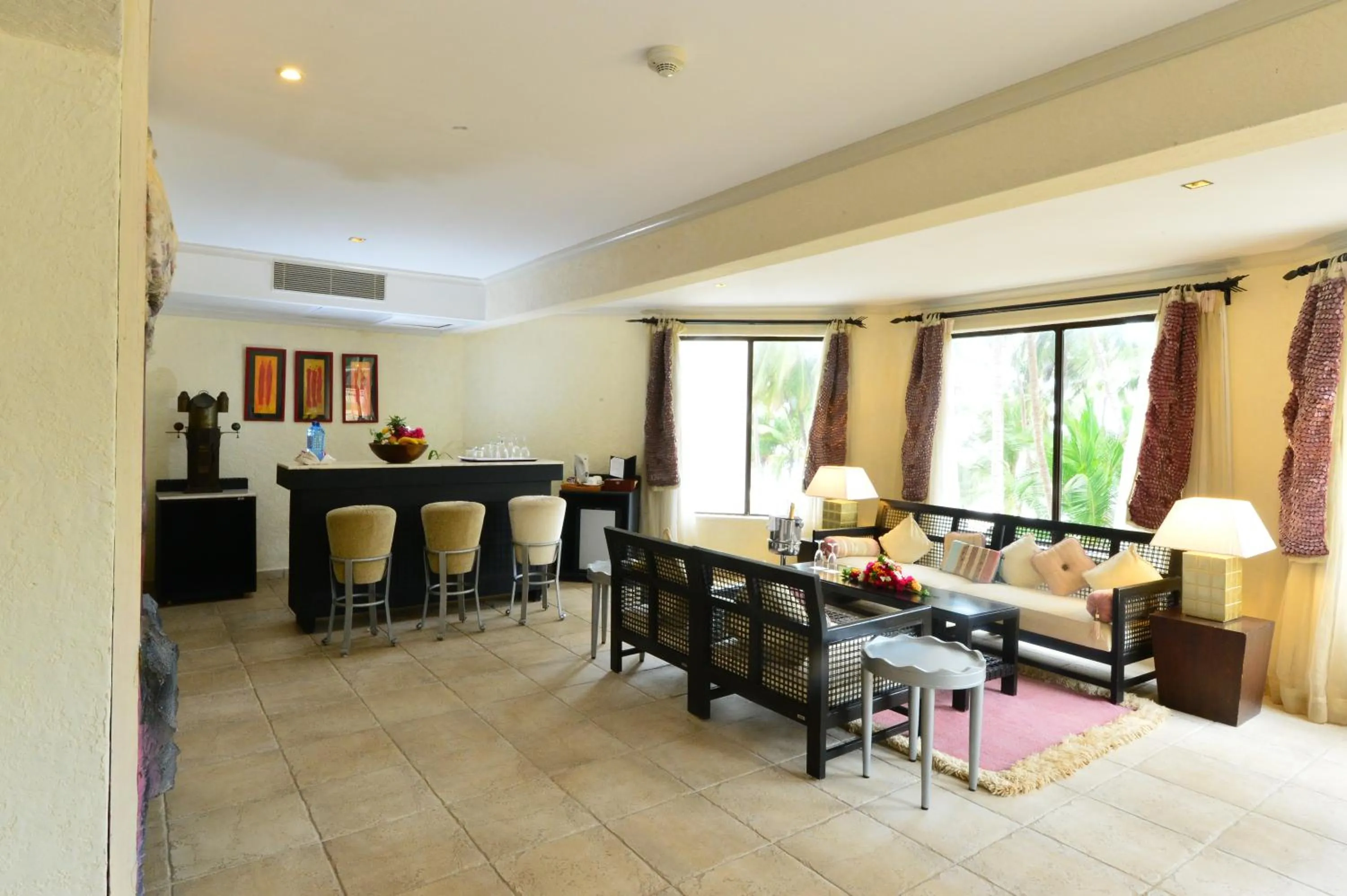 Living room in Diani Reef Beach Resort & Spa - Your Beachfront Bliss Awaits