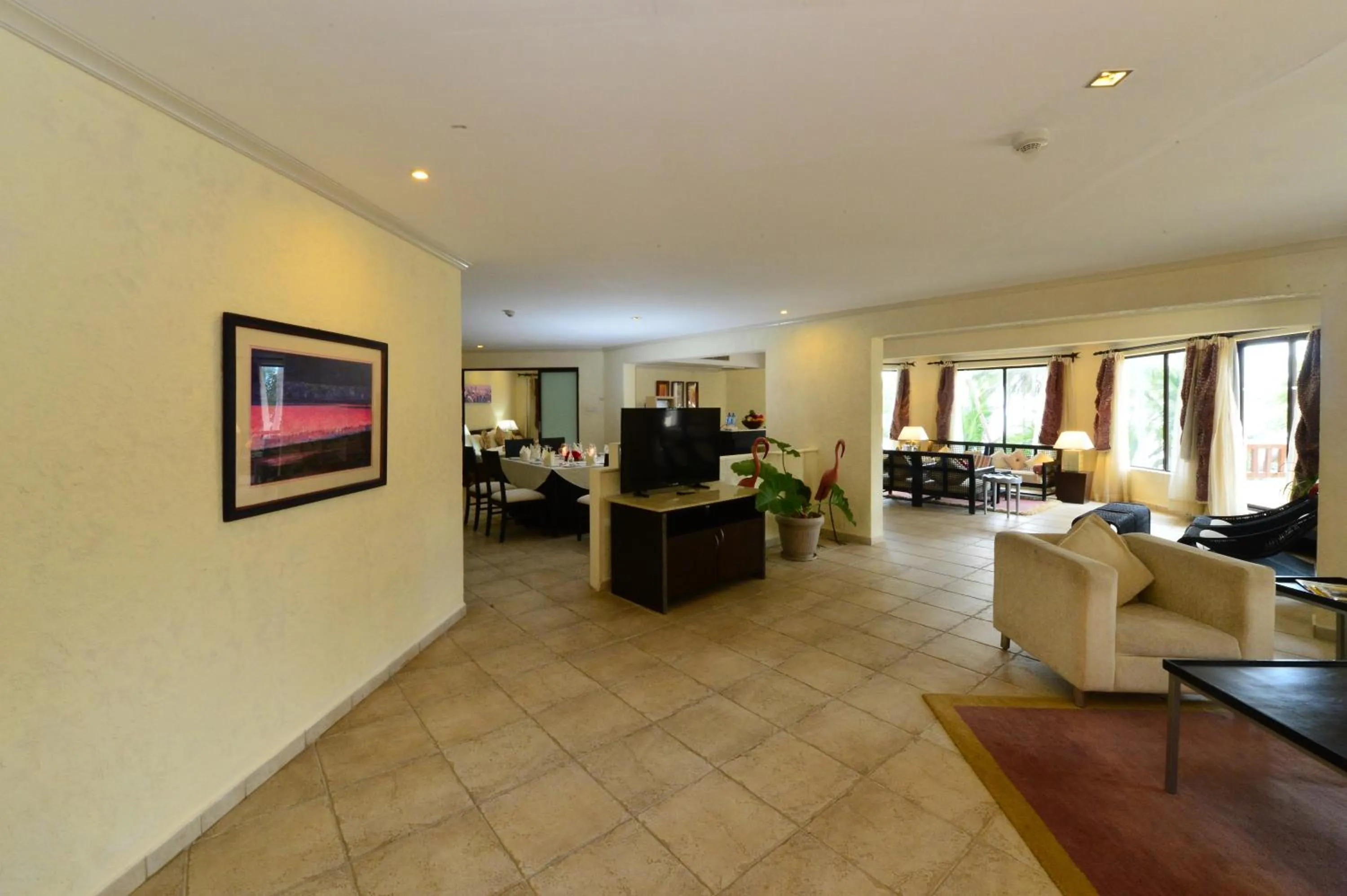 Living room in Diani Reef Beach Resort & Spa - Your Beachfront Bliss Awaits