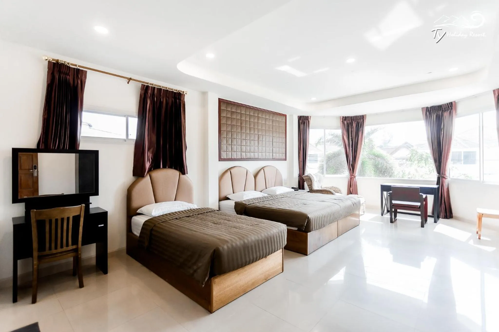 Bed in TY Holiday Resort