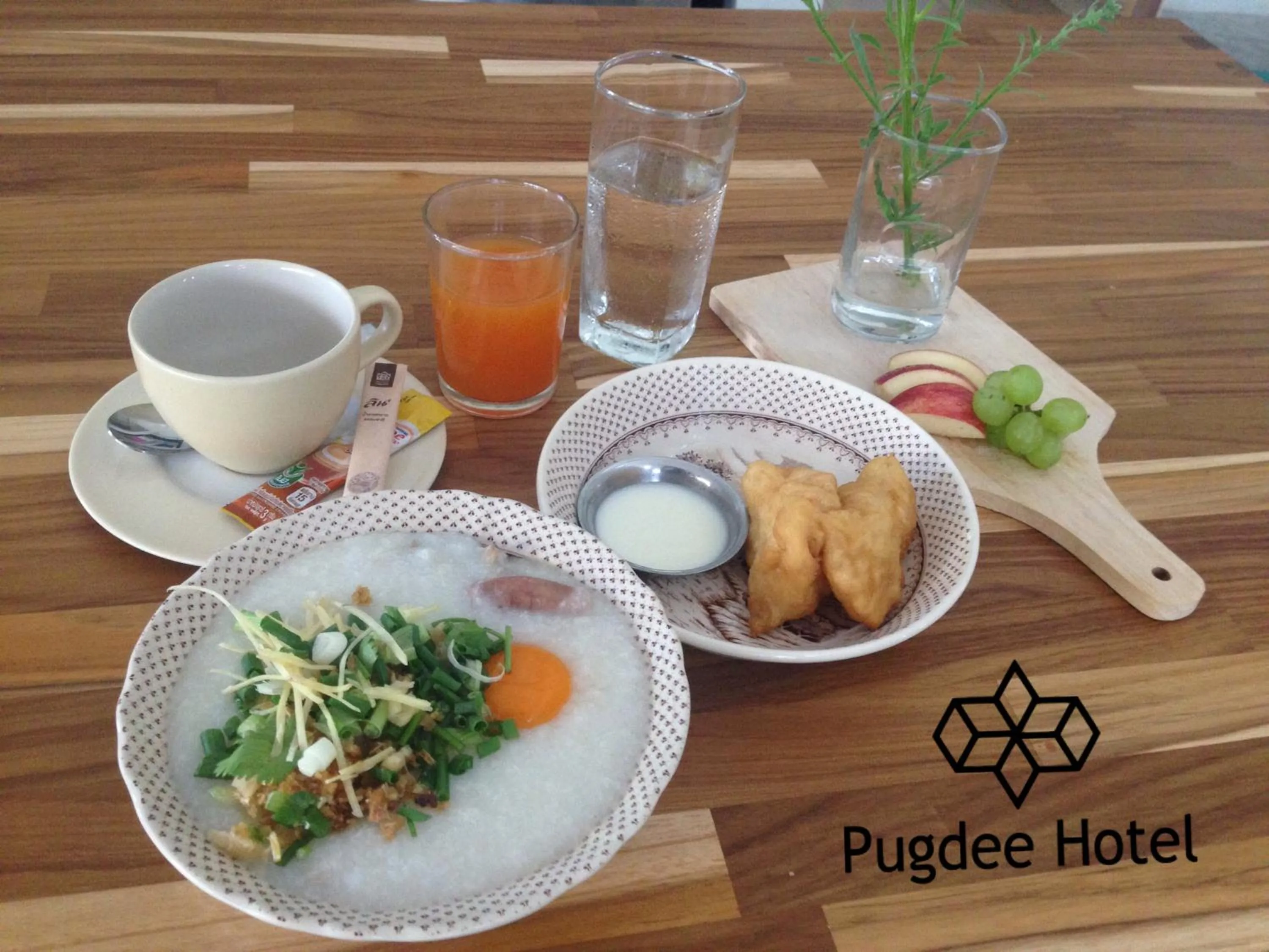 Asian breakfast in Pugdee Hotel