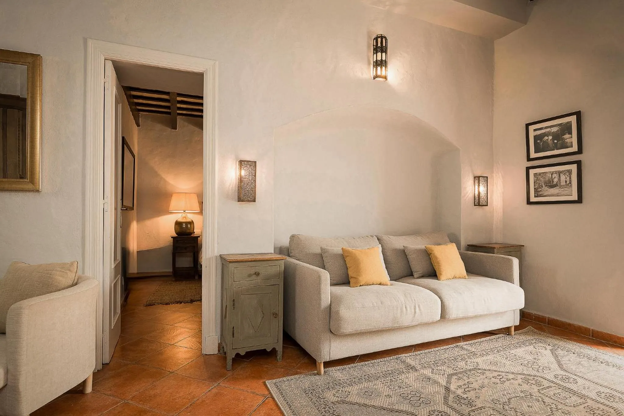 Living room in Las Palmeras del Califa