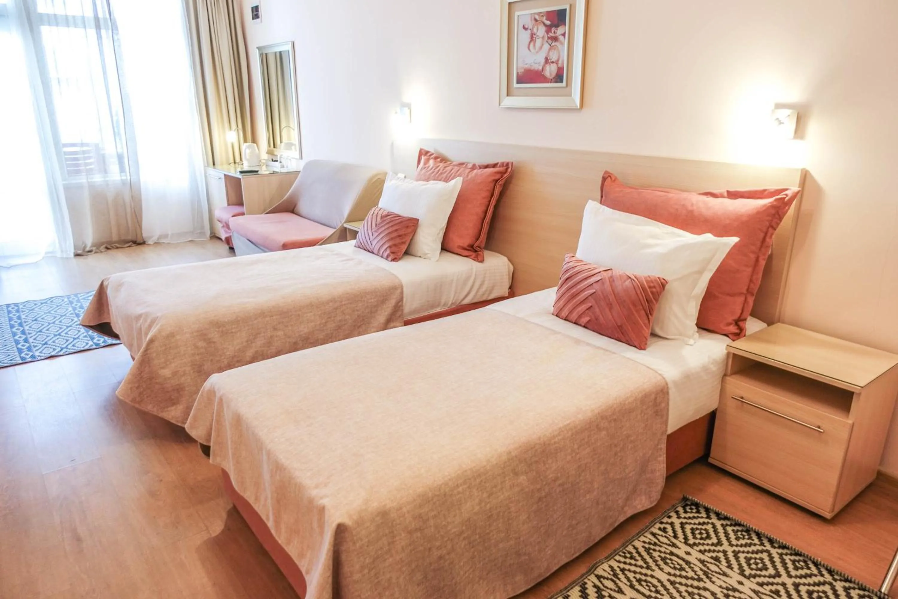 Bed in Hotel Acropolis