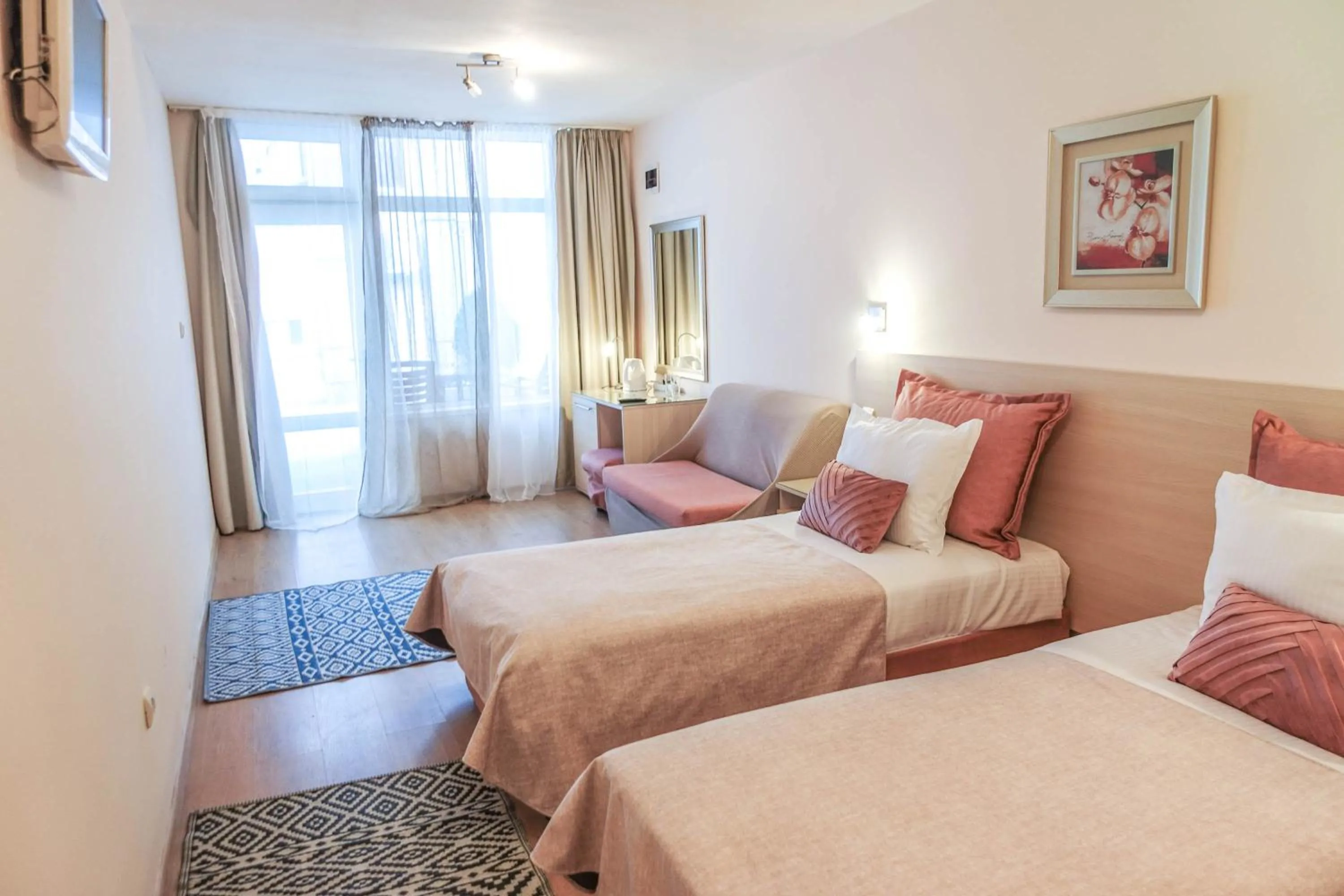 Bed in Hotel Acropolis