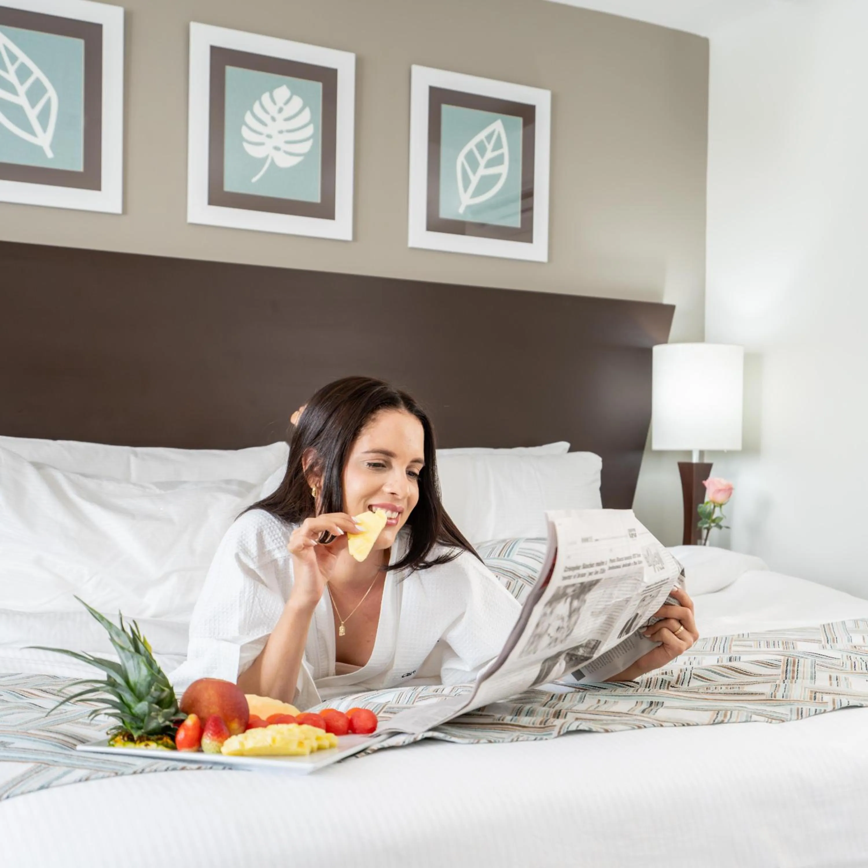 View (from property/room), Bed in Hodelpa Centro Plaza