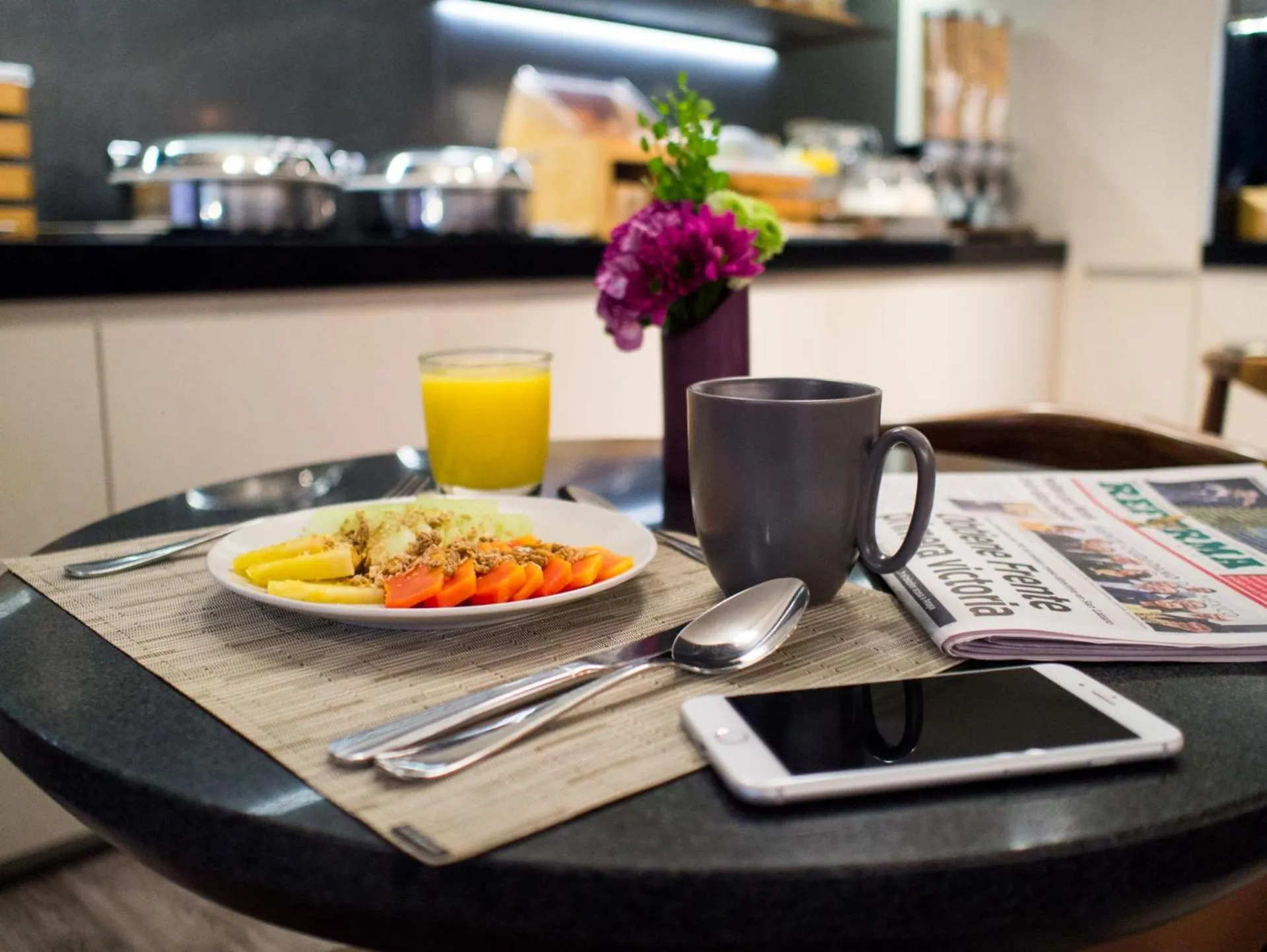 American breakfast in Dominion Polanco