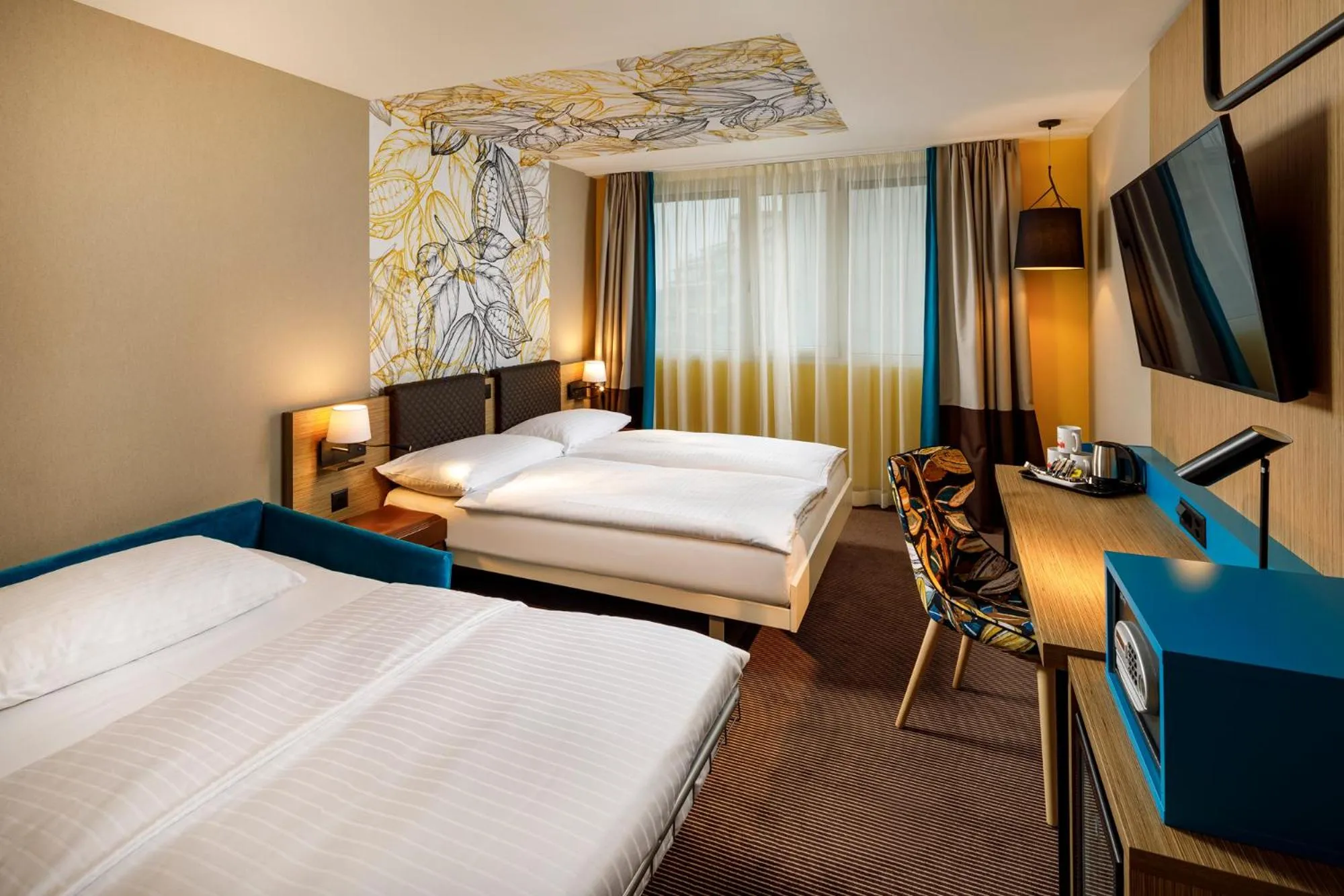 Bedroom, Bed in Swiss Chocolate by Fassbind Lausanne