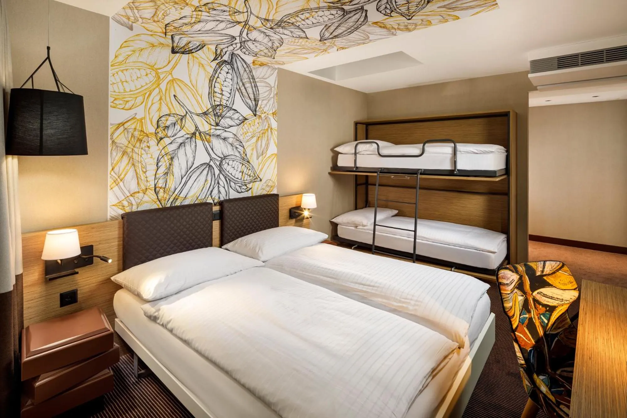 Bedroom, Bed in Swiss Chocolate by Fassbind Lausanne