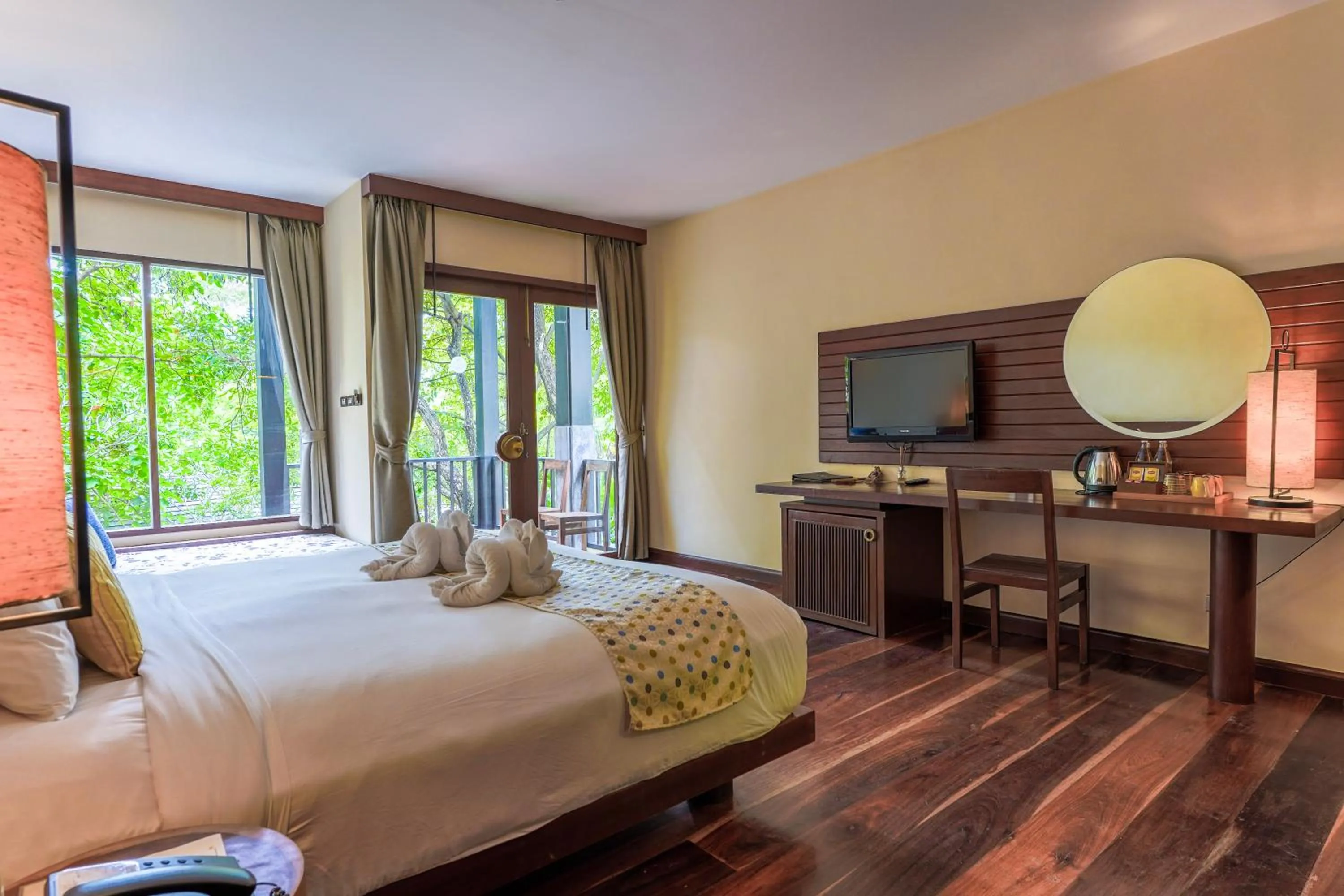 Bedroom, Bed in Chantaramas Beach Resort Koh Phangan