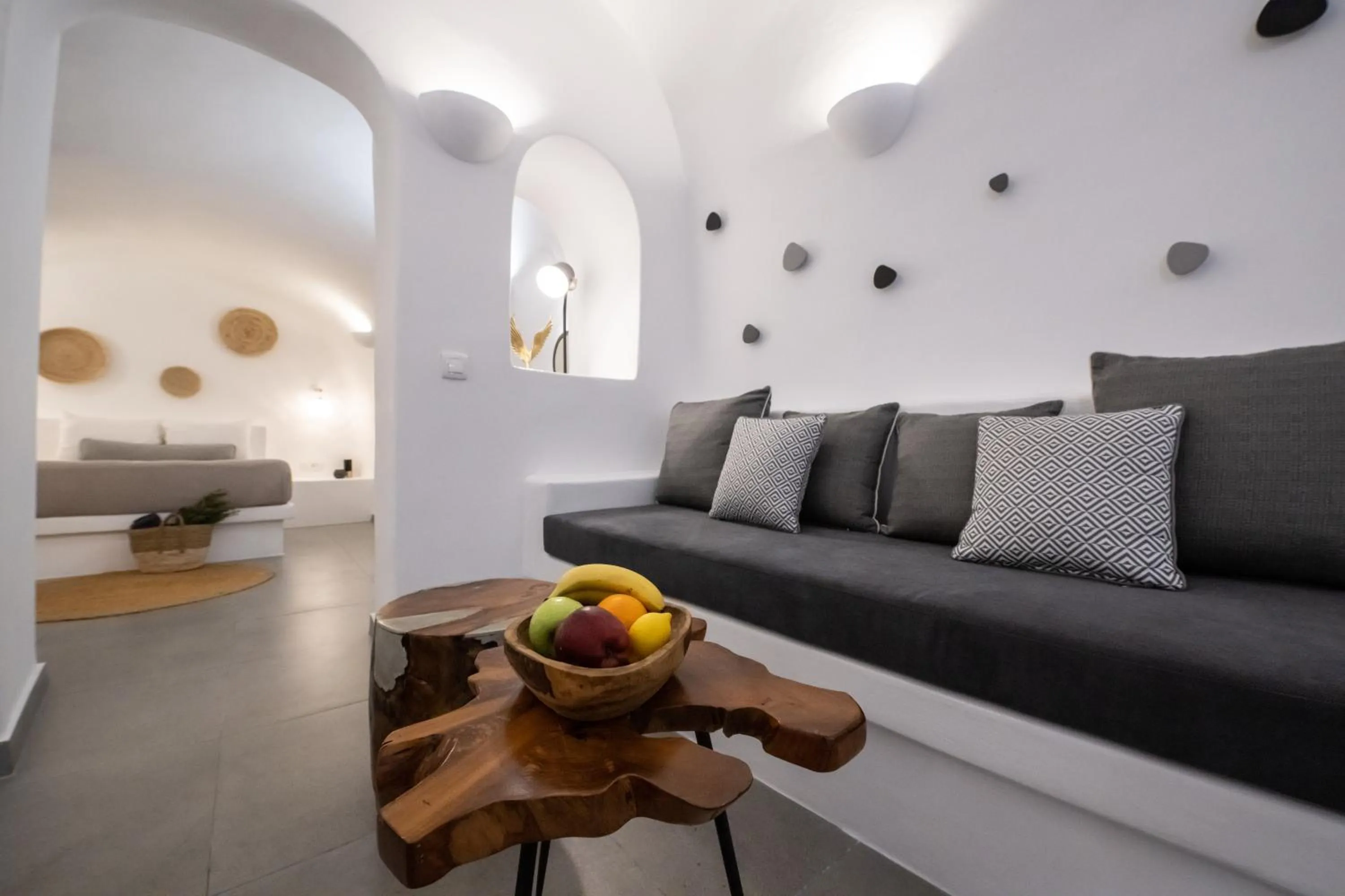 Bed in Virginia's Cave Villas