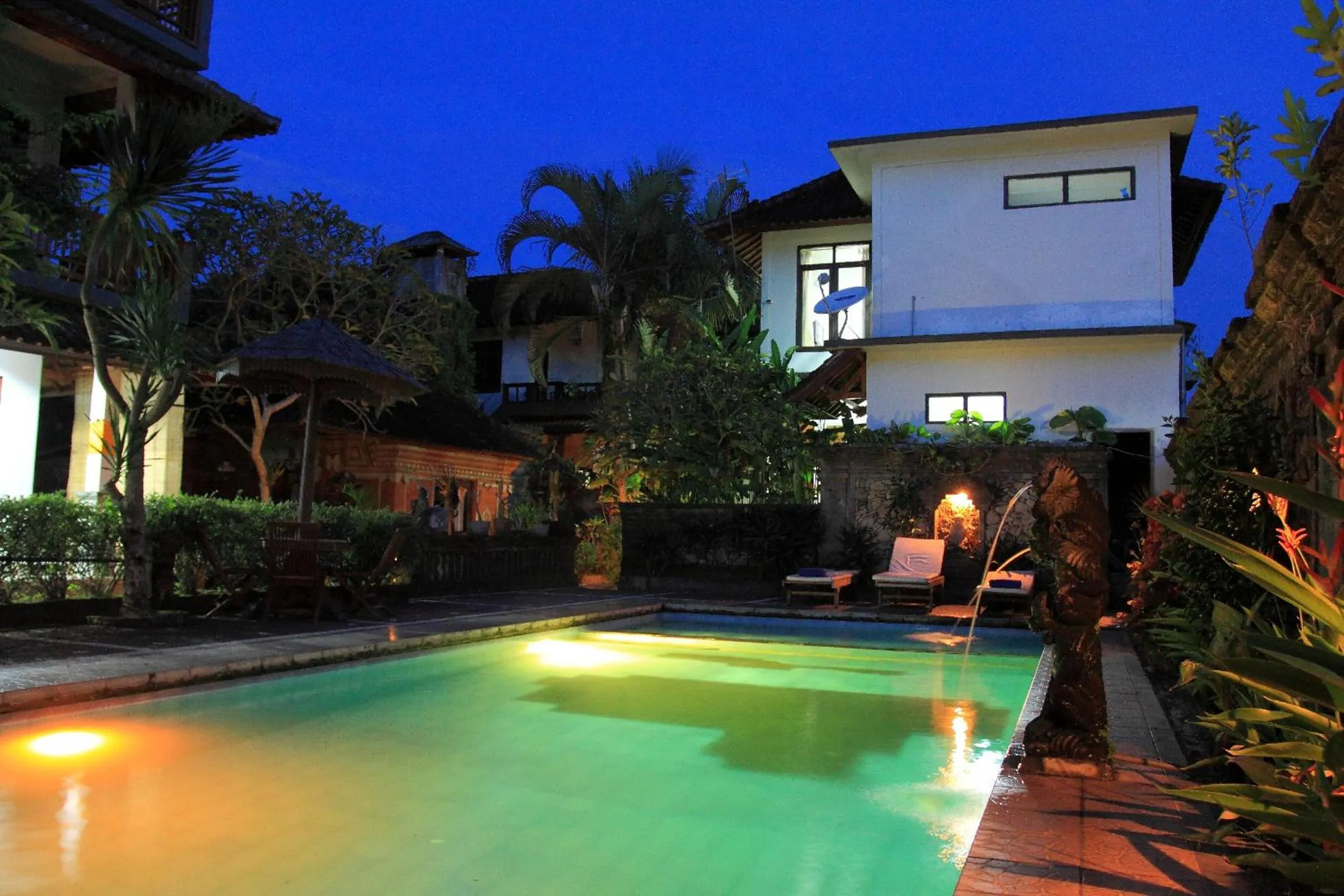 Swimming pool in Warsa's Garden Bungalow and Spa