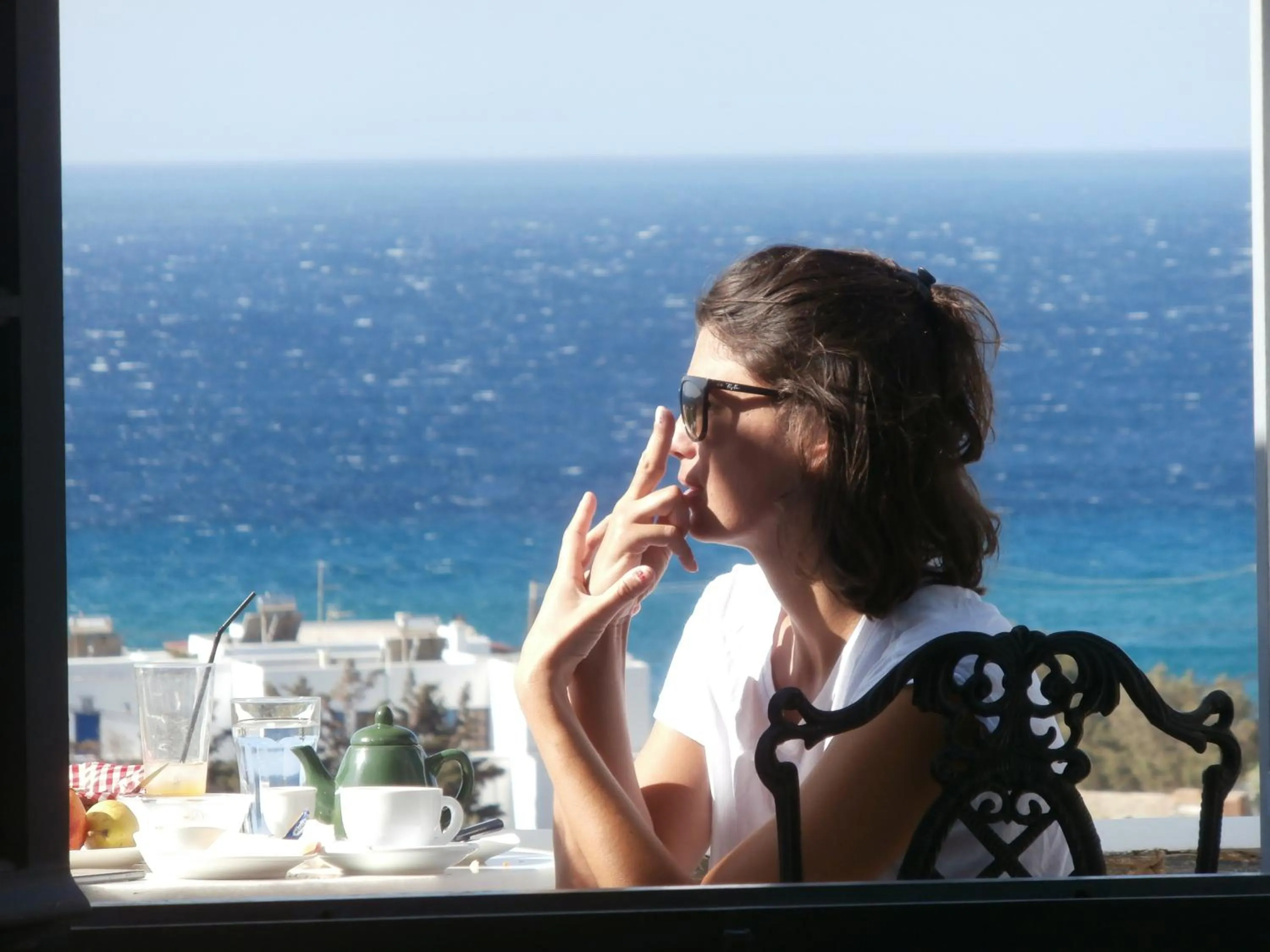 Patio in Kionia Galini Bangalows