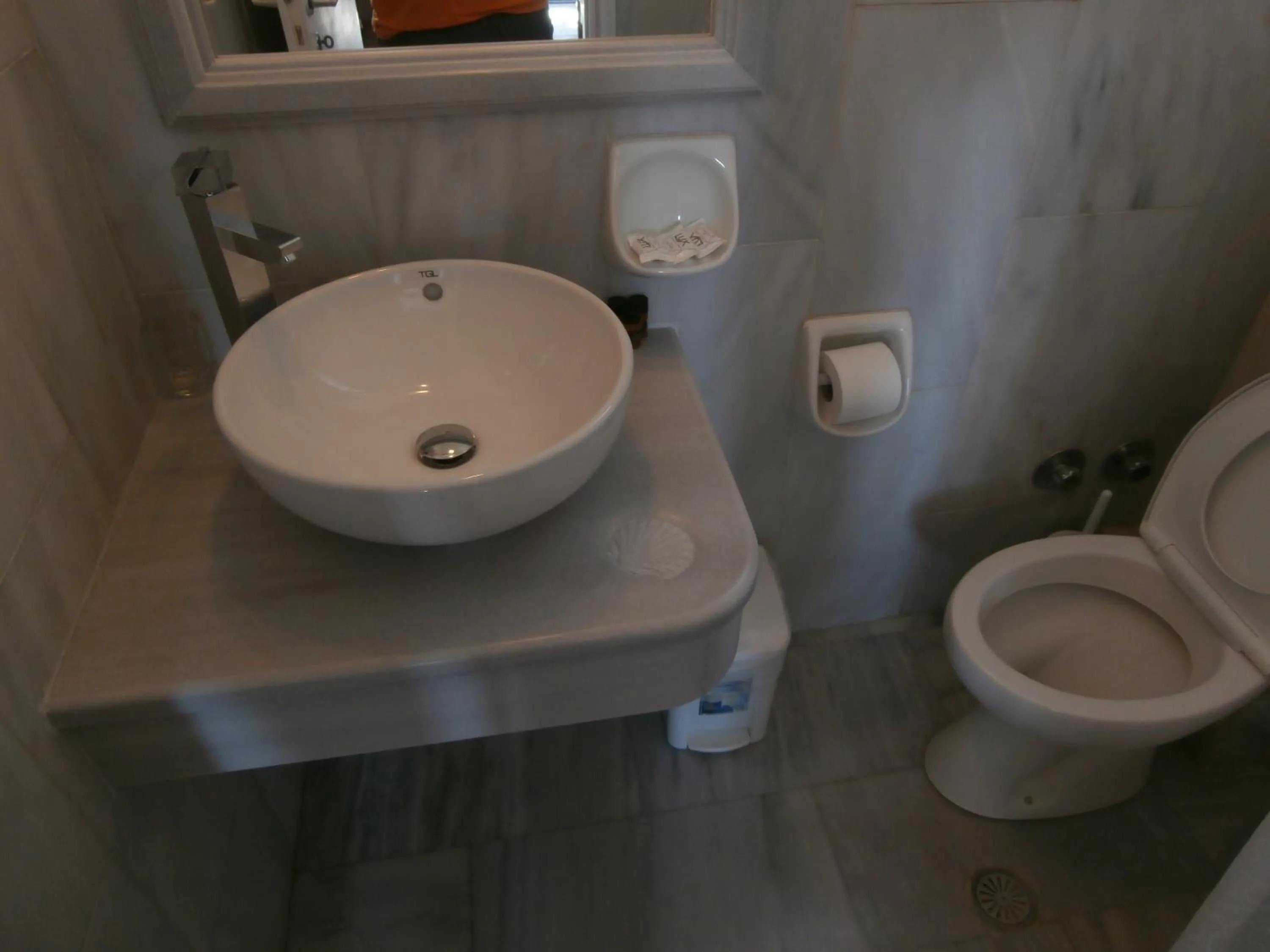 Toilet in Kionia Galini Bangalows