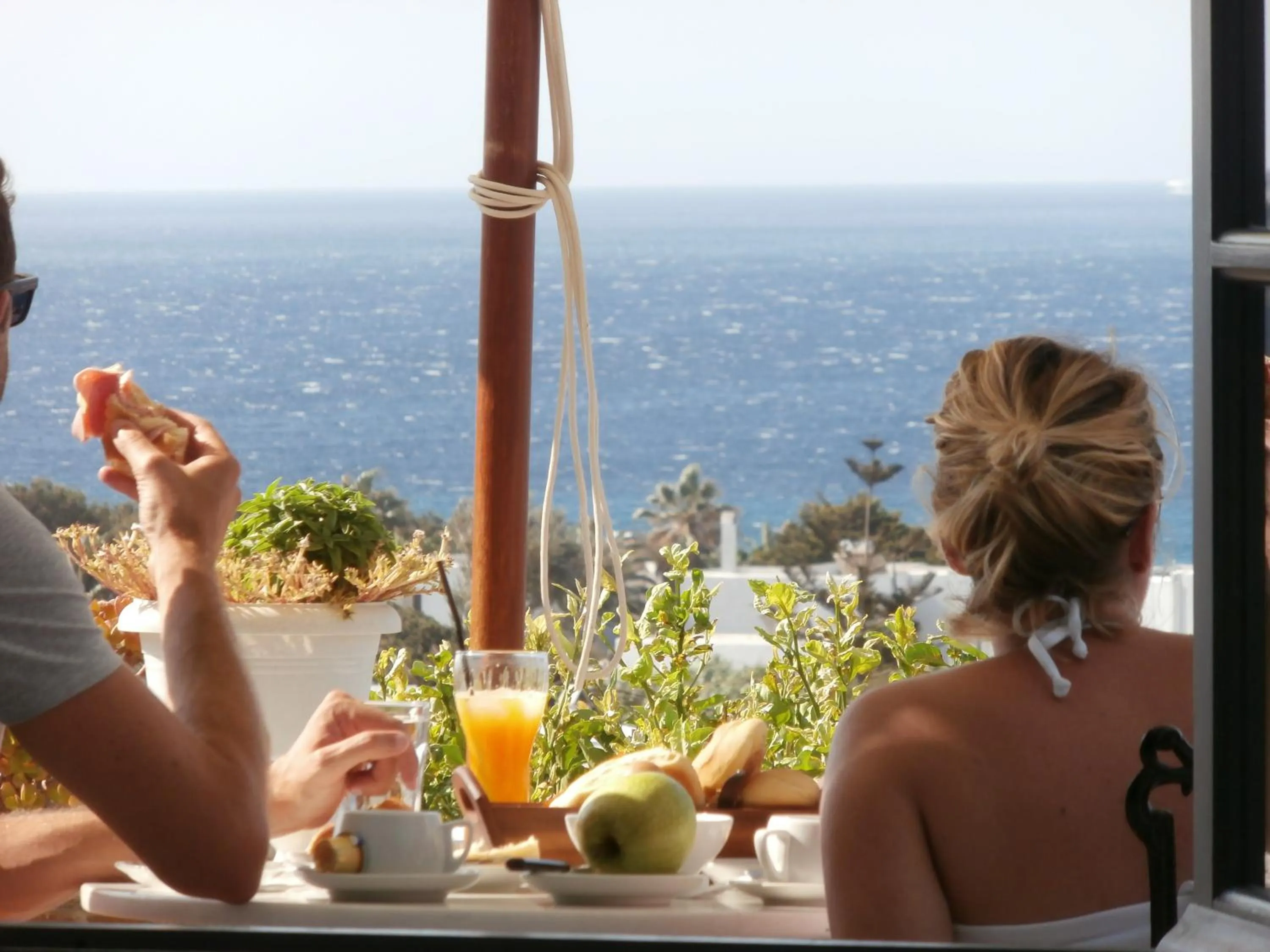 Patio in Kionia Galini Bangalows