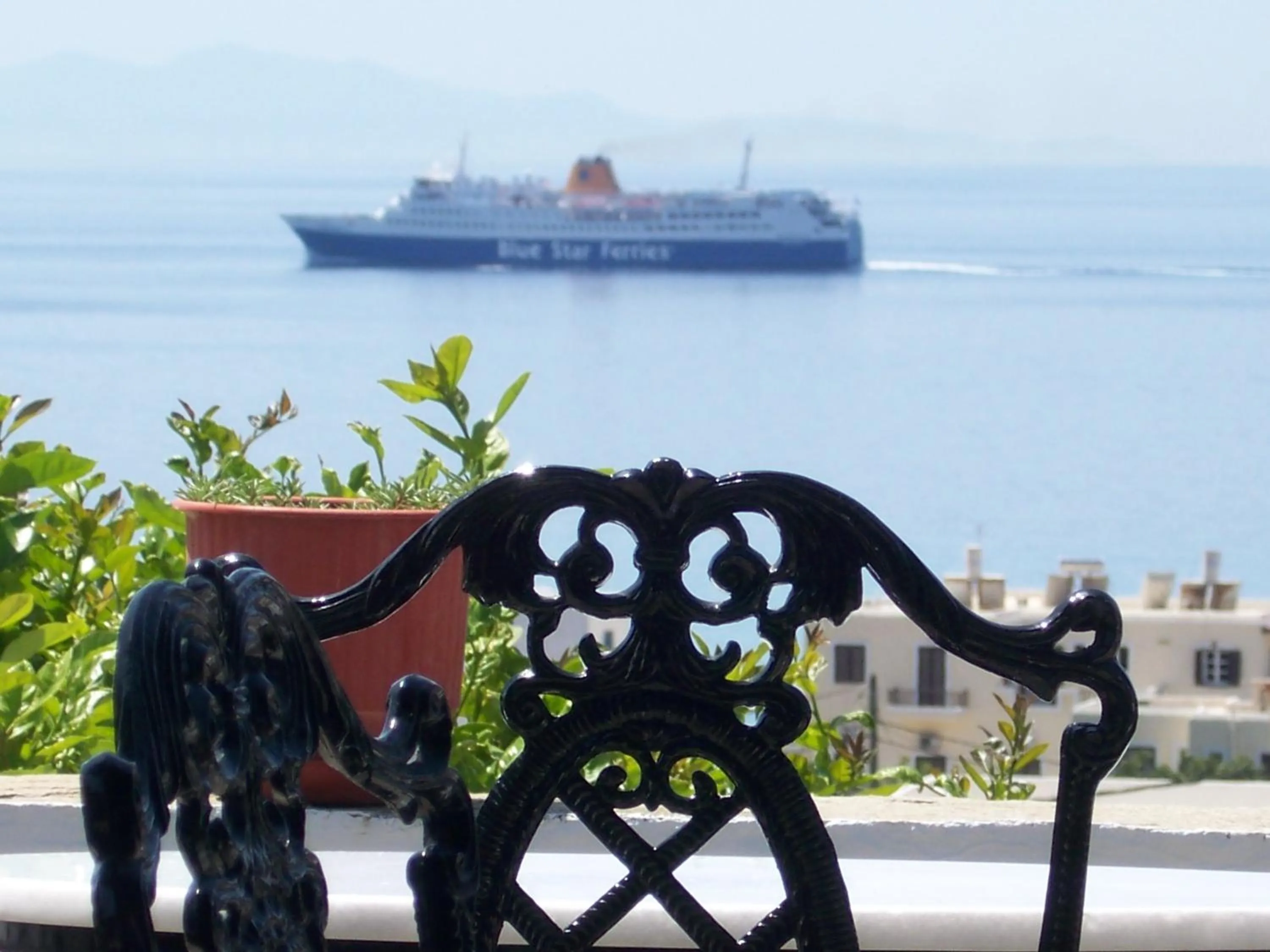 Bird's eye view in Kionia Galini Bangalows