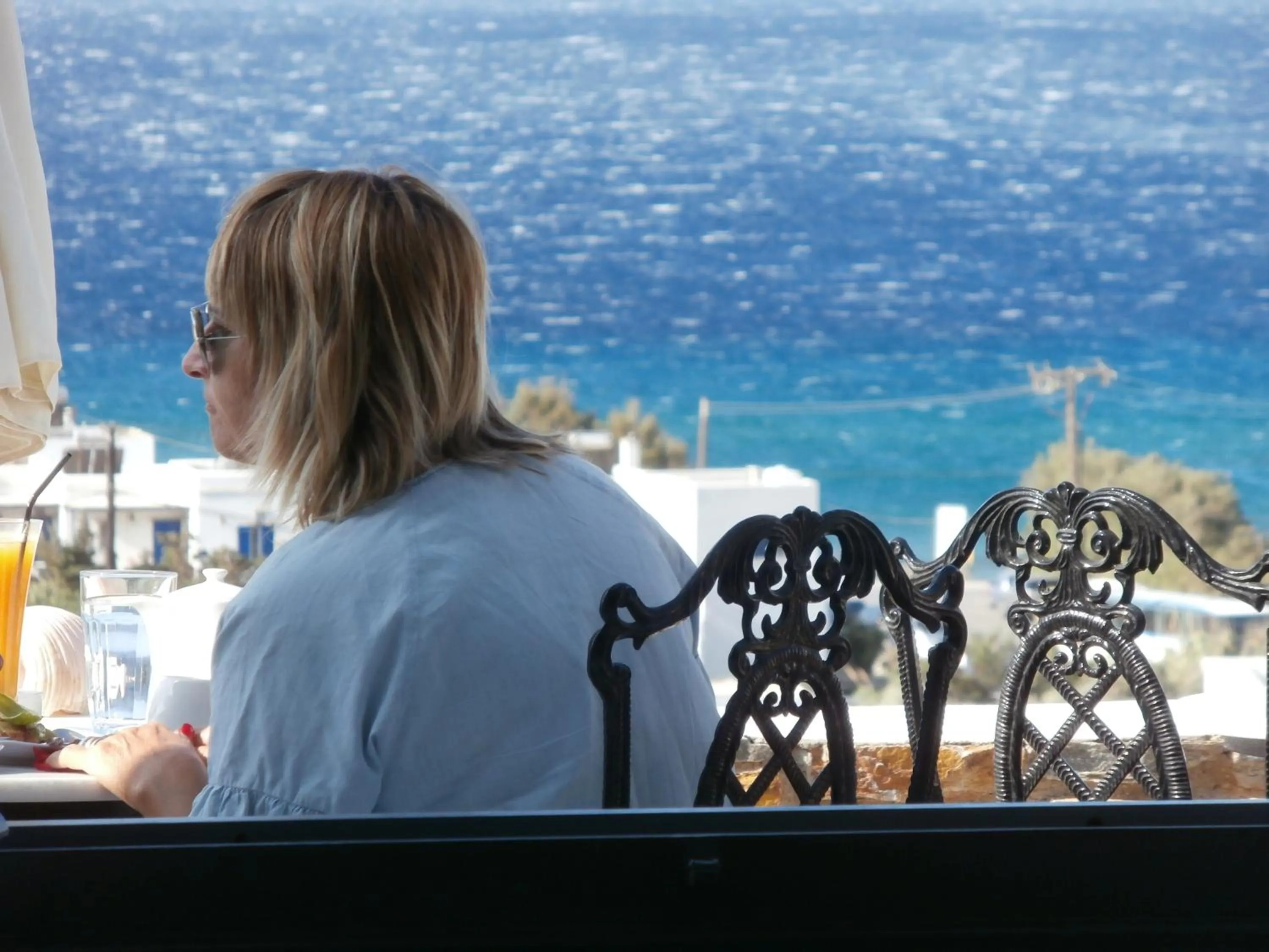 Patio in Kionia Galini Bangalows