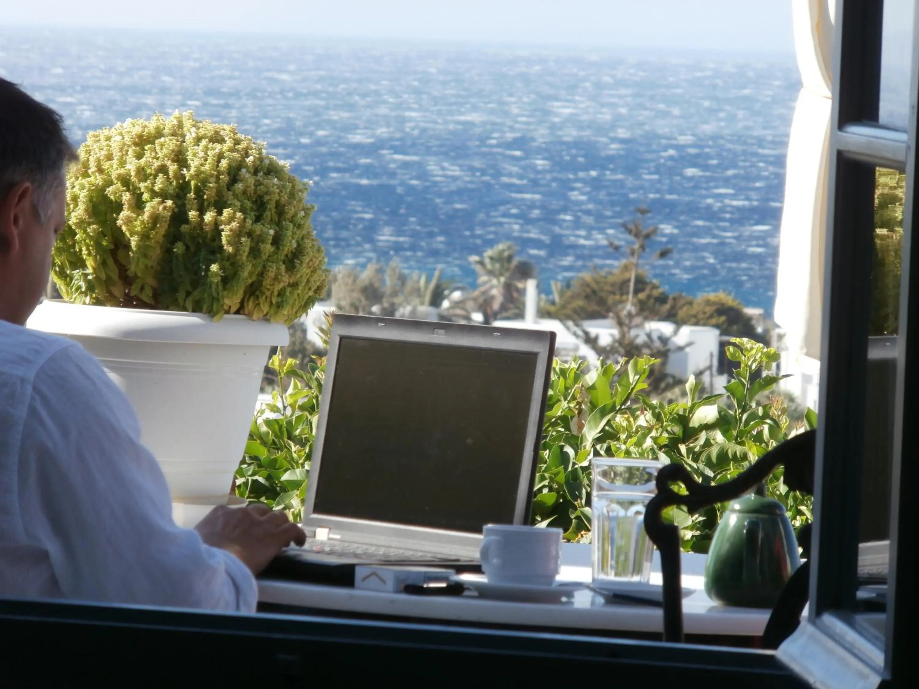 Lounge or bar in Kionia Galini Bangalows