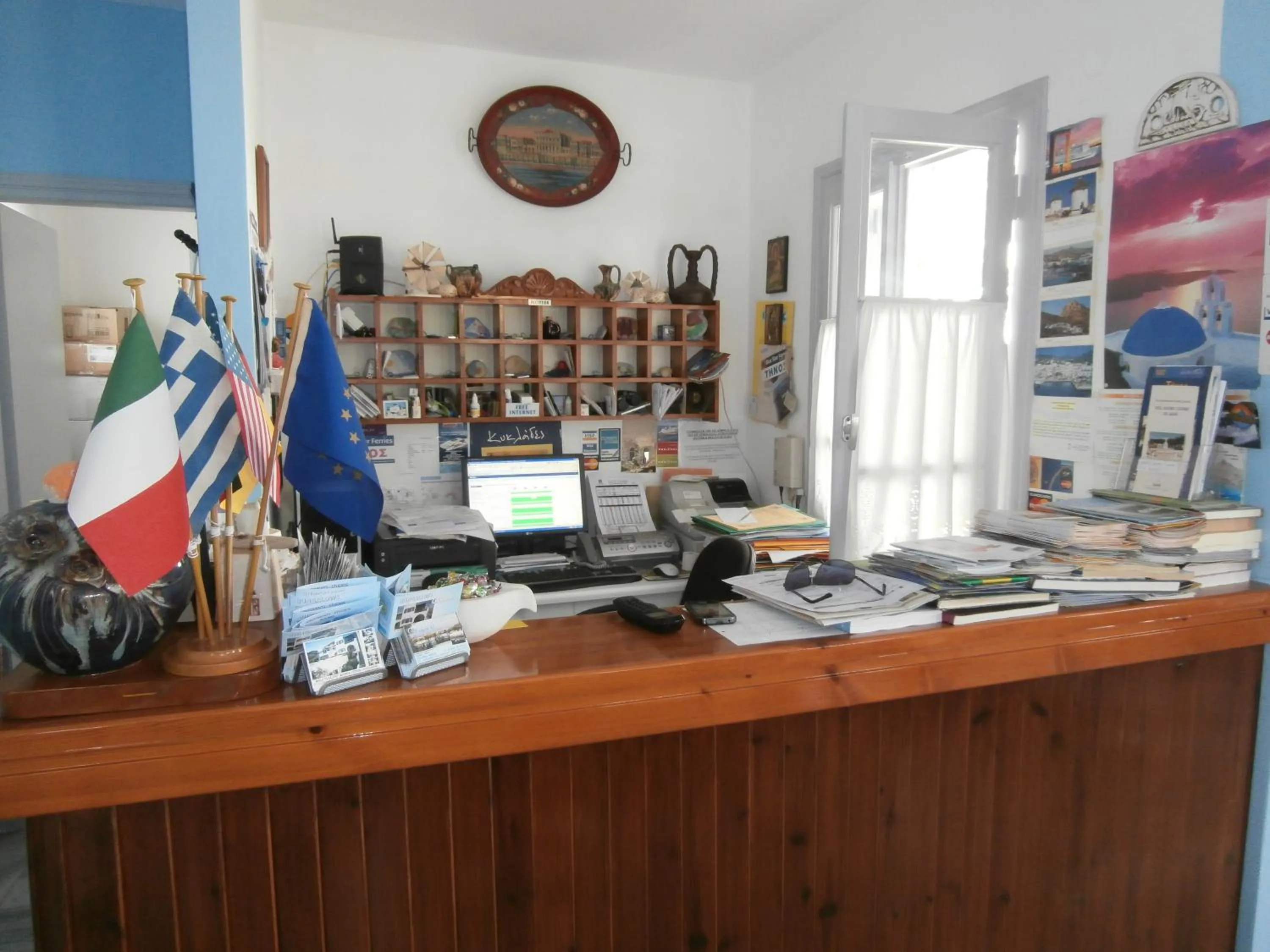 Lobby or reception in Kionia Galini Bangalows