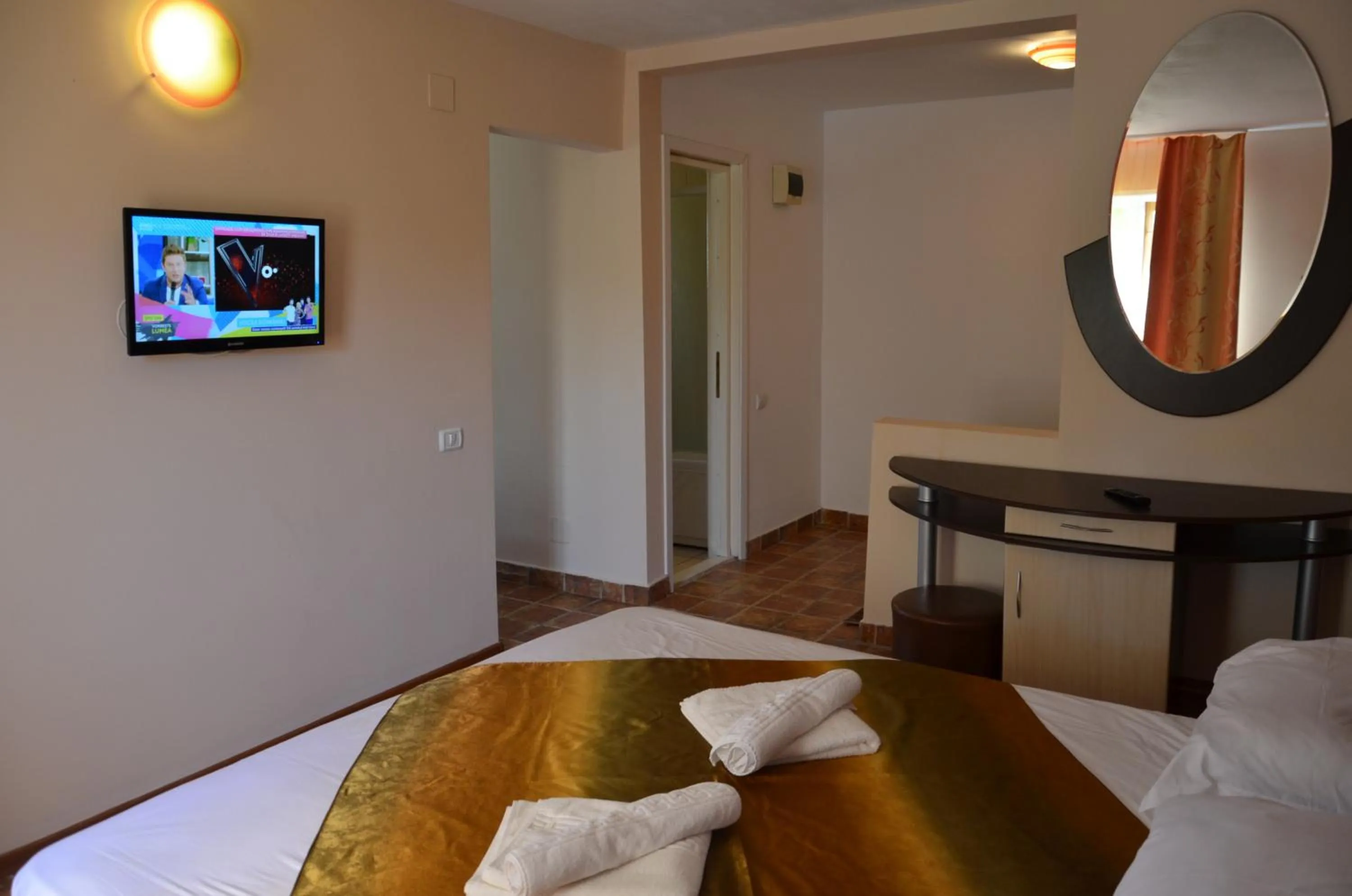 Bedroom, Bed in Club de Vacanta Corabia Piratilor - Family Resort Mamaia Nord