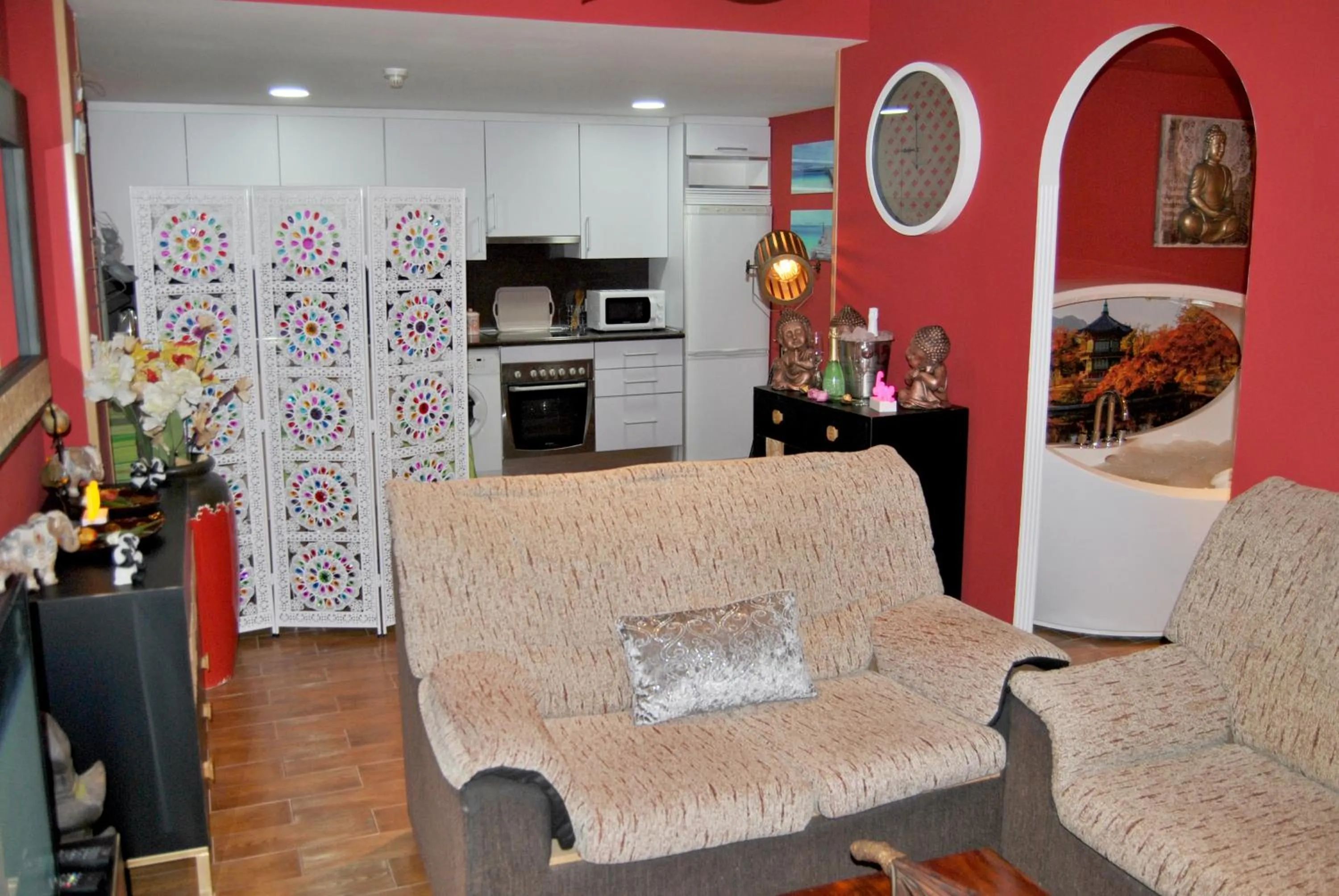 Living room in Apartahotel Rural CollaRubio Luxury