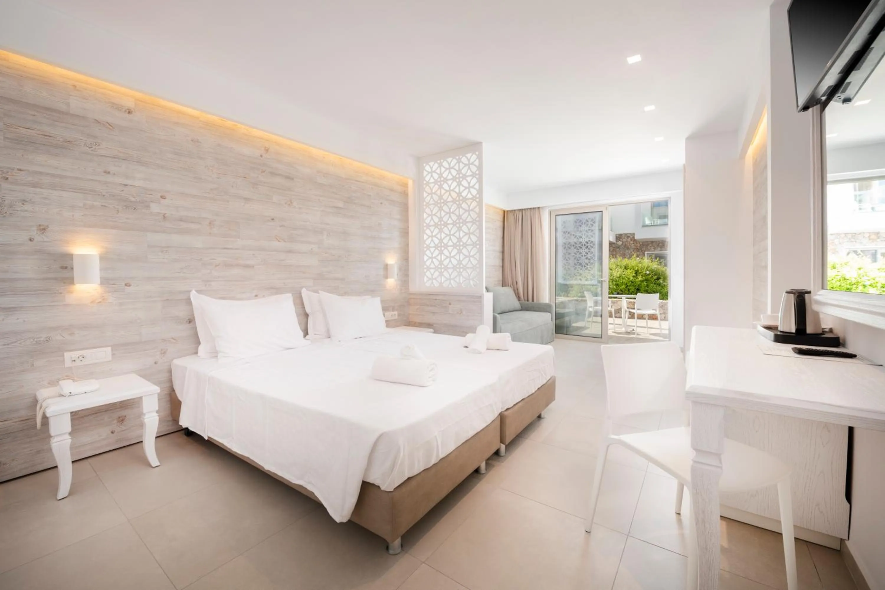 Bed in Apollon Windmill Boutique Hotel - Adults Only