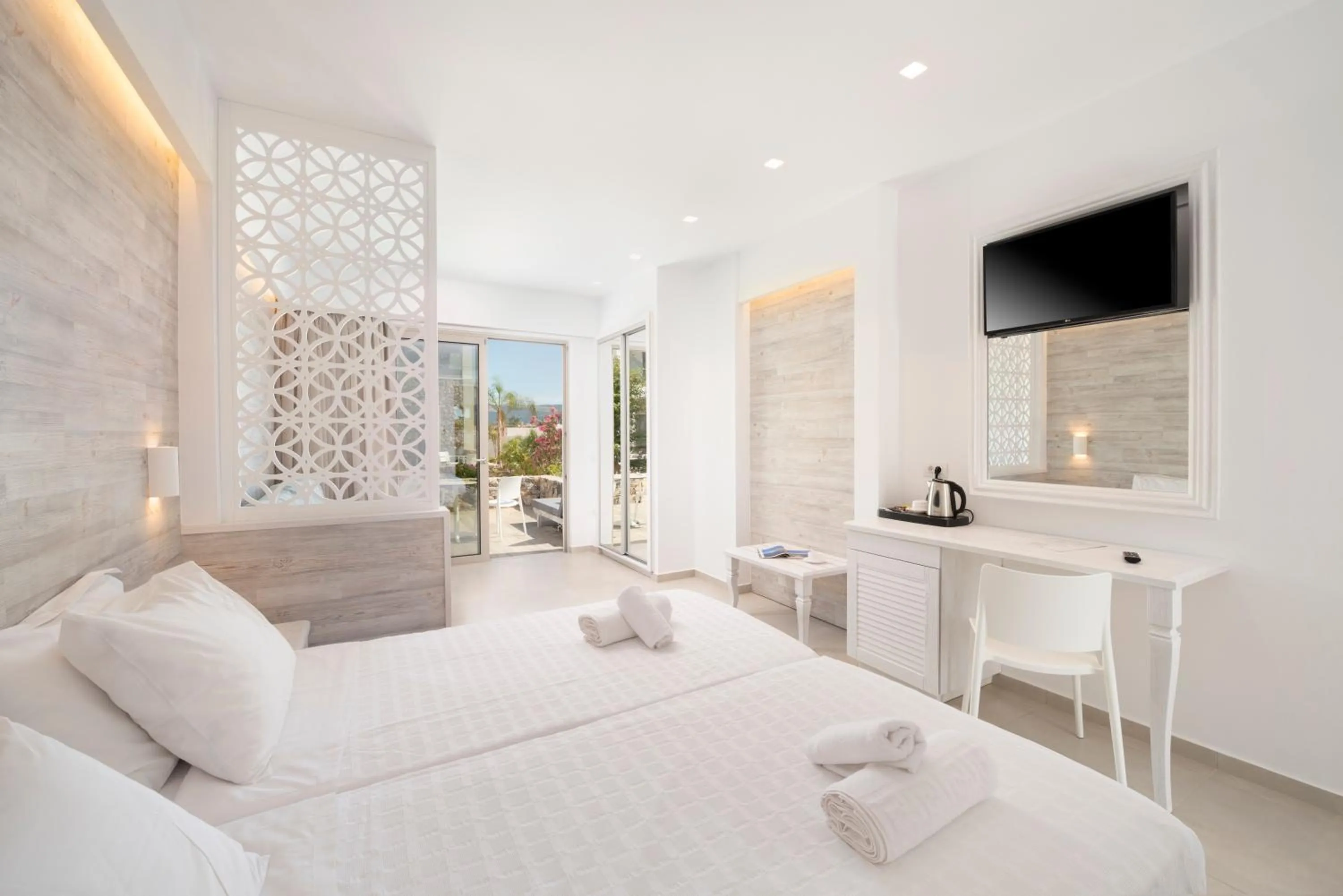 Bed in Apollon Windmill Boutique Hotel - Adults Only