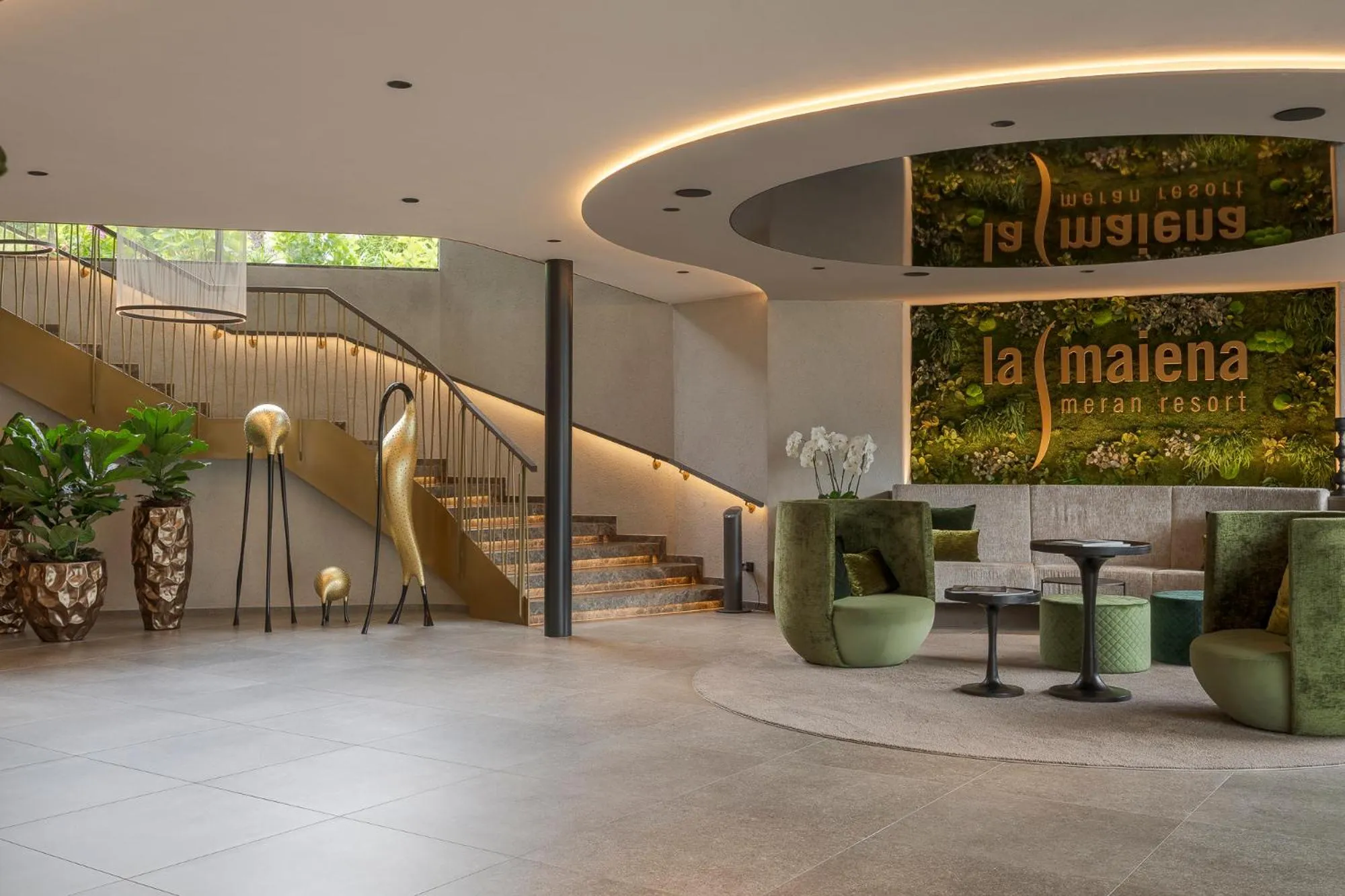 Seating area in La Maiena Meran Resort