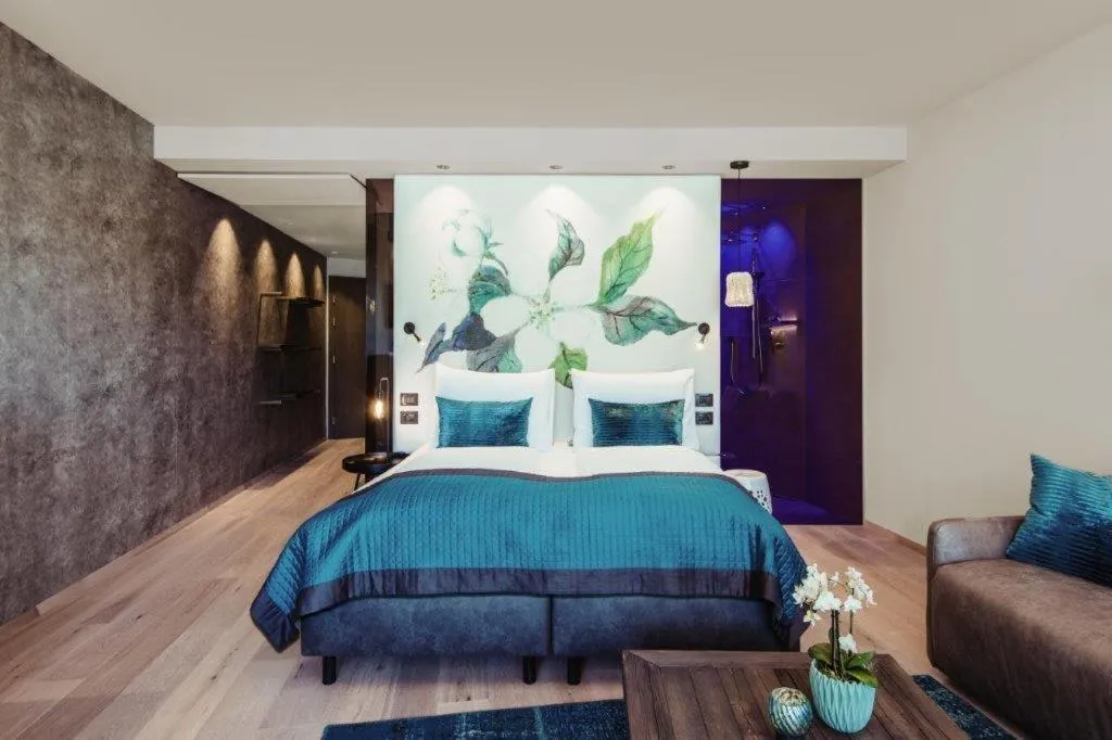 Bed in La Maiena Meran Resort