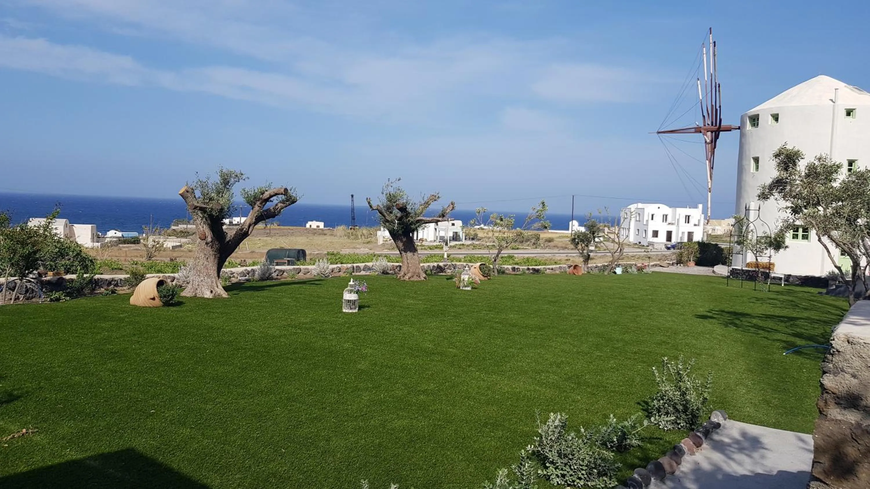 Garden view in Windmill Villas