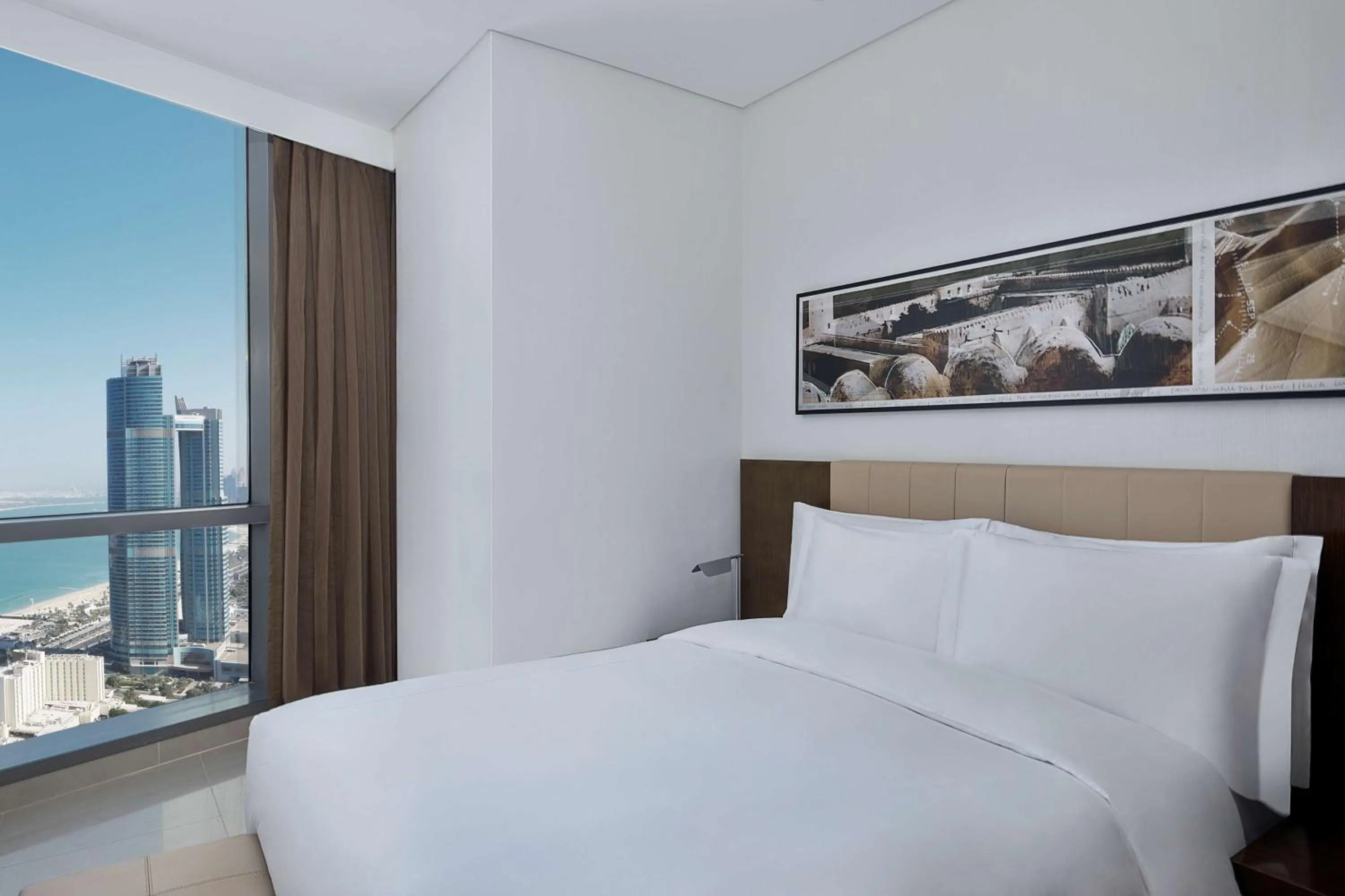 Bed in Conrad Abu Dhabi Etihad Towers