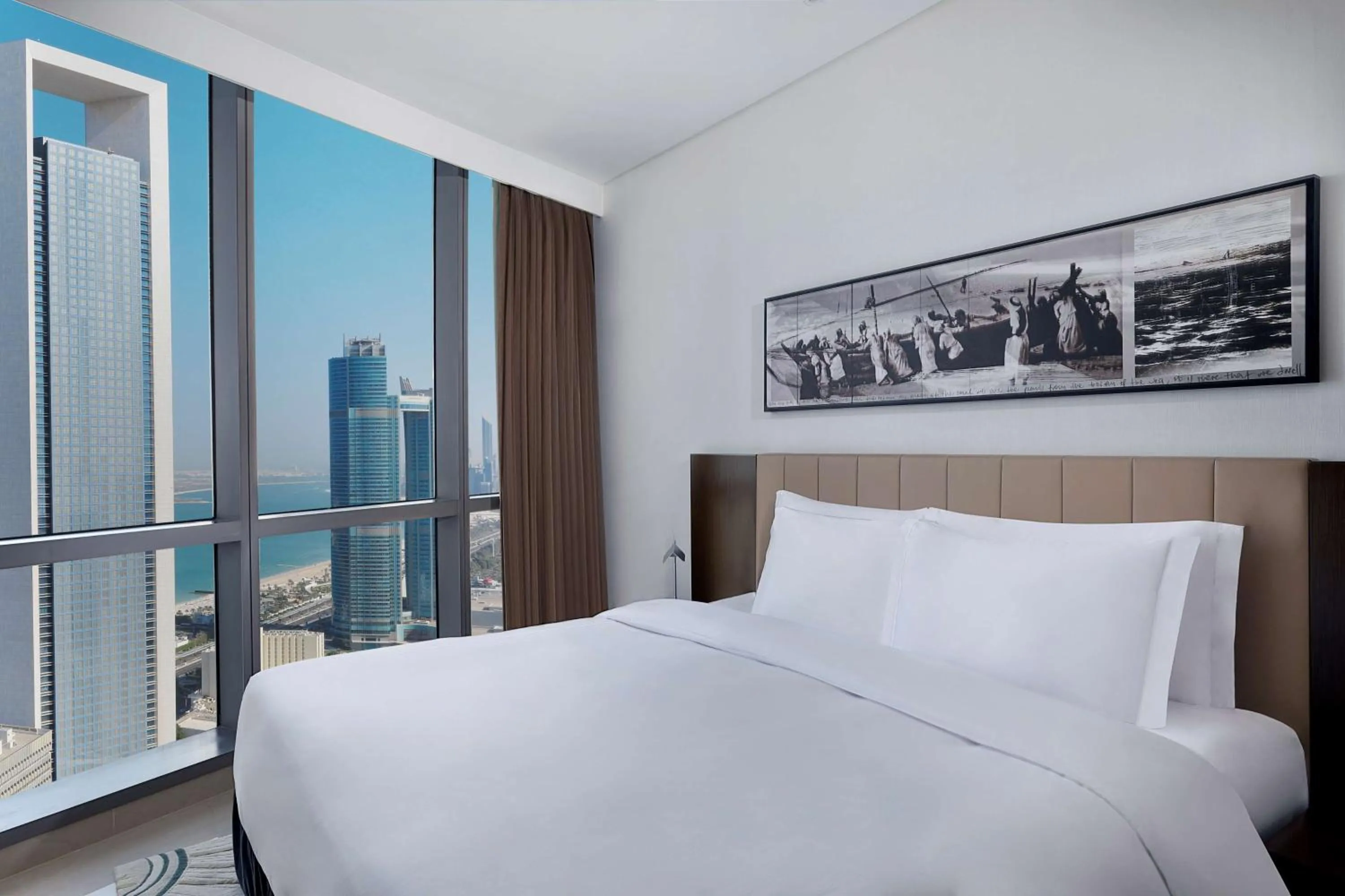Bed in Conrad Abu Dhabi Etihad Towers