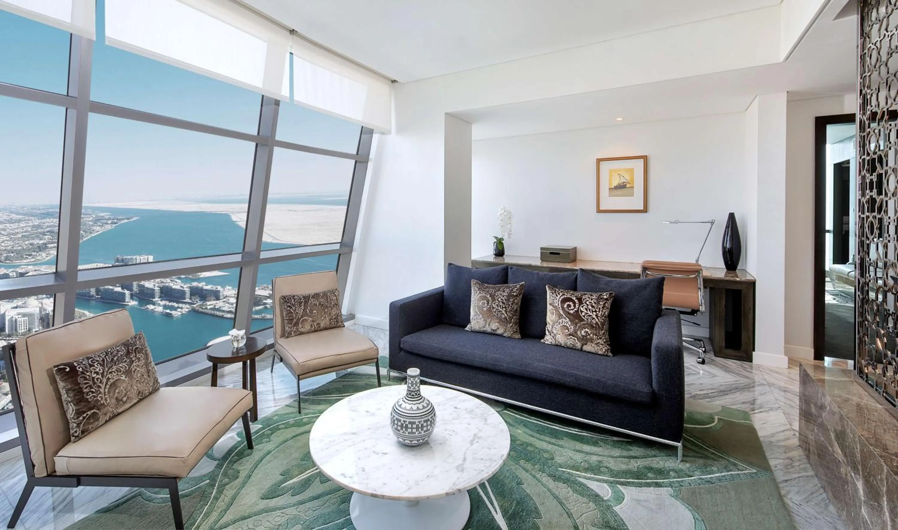 Living room in Conrad Abu Dhabi Etihad Towers