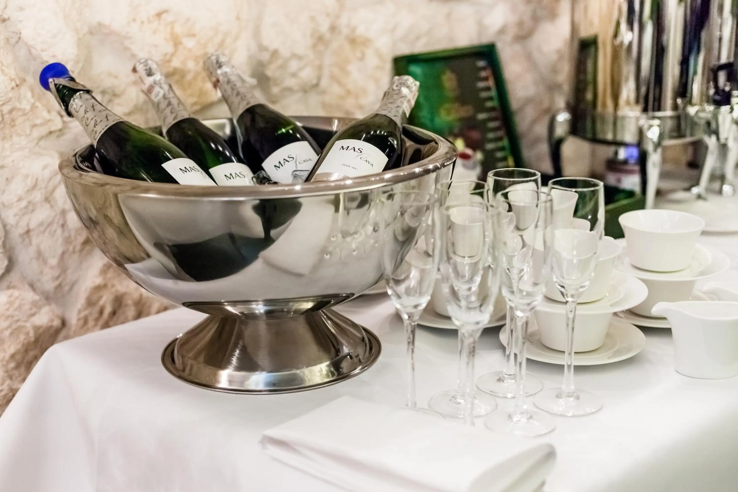 Buffet breakfast in Queen Boutique Hotel