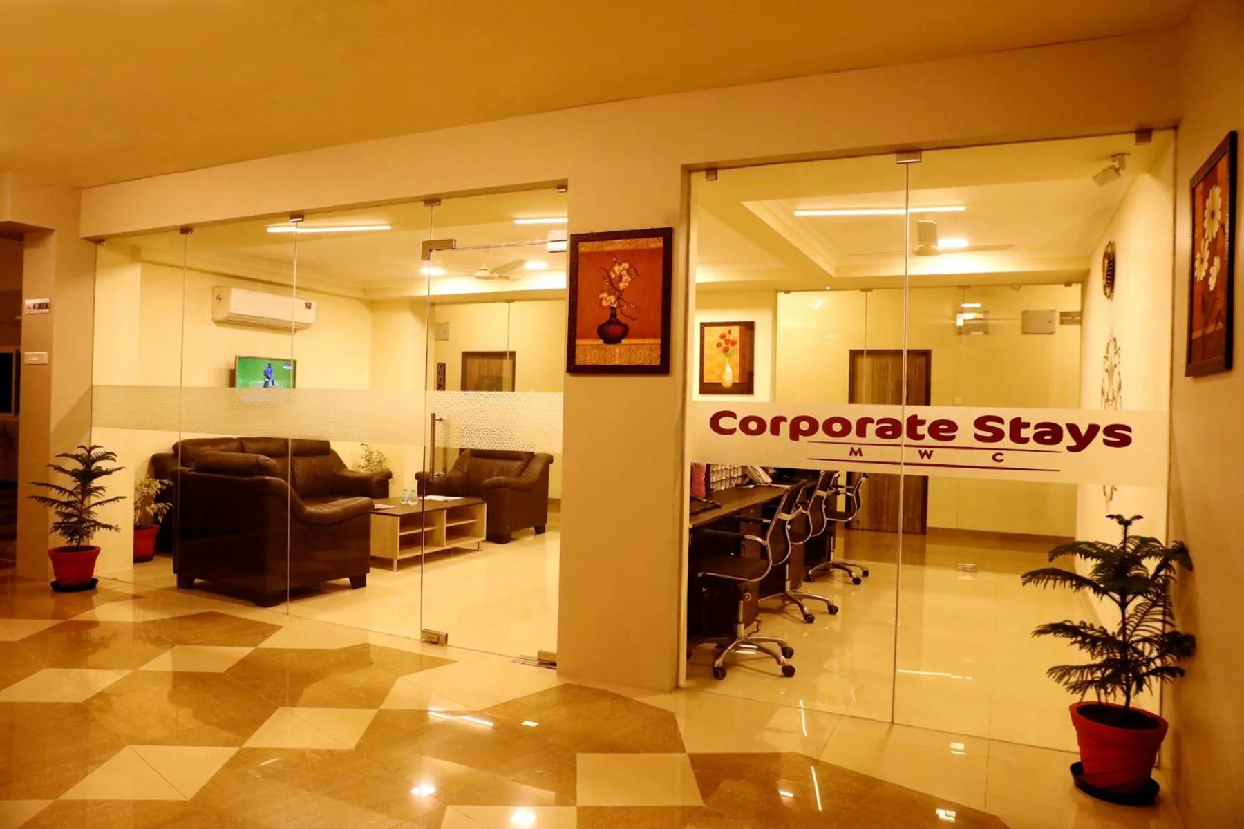 Lobby or reception in Downtown Business Hotel