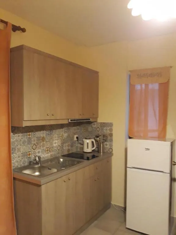 Kitchen or kitchenette in Amaryllis Hotel