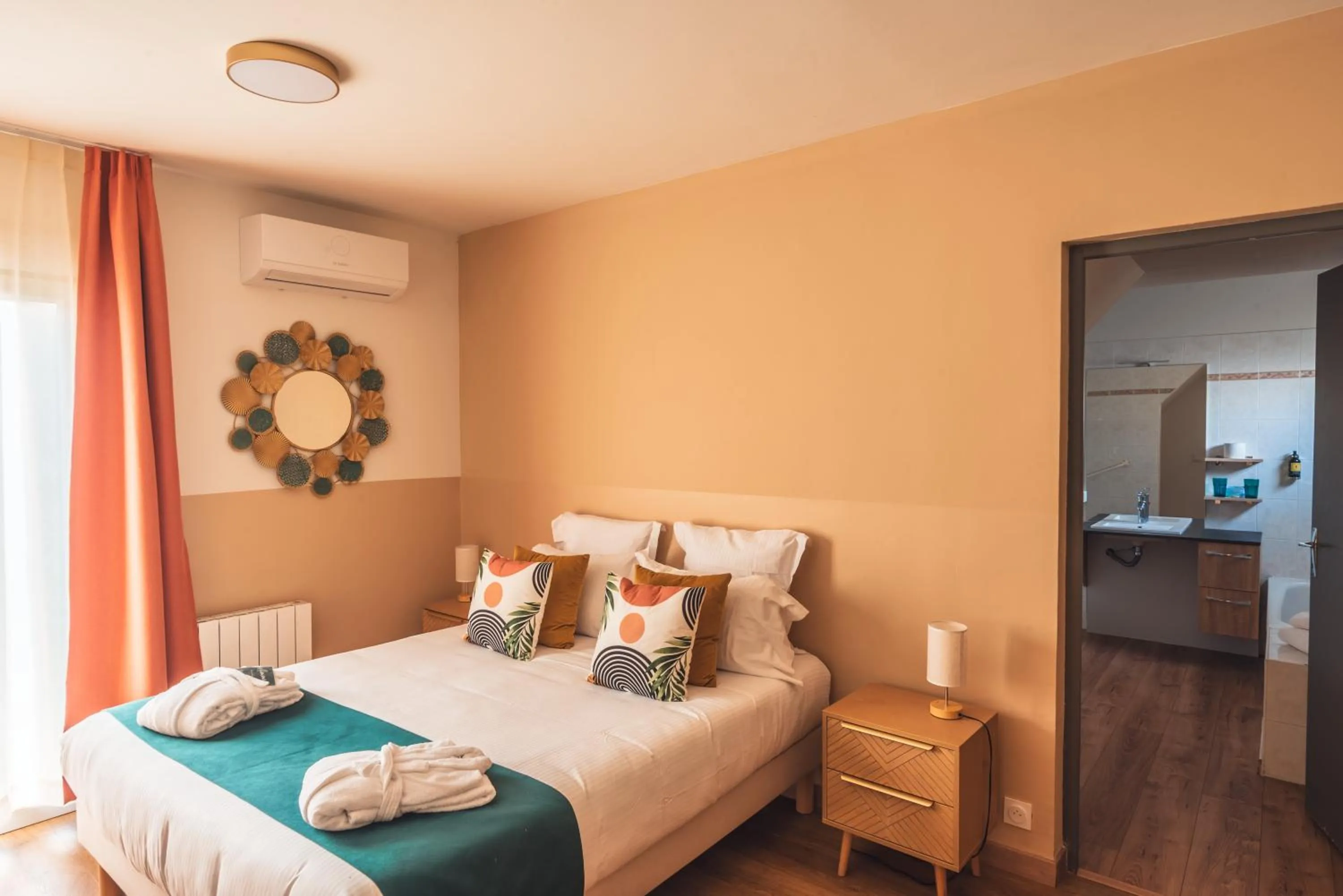 Bedroom, Bed in Golf Resort de Digne-les-bains by Adonis