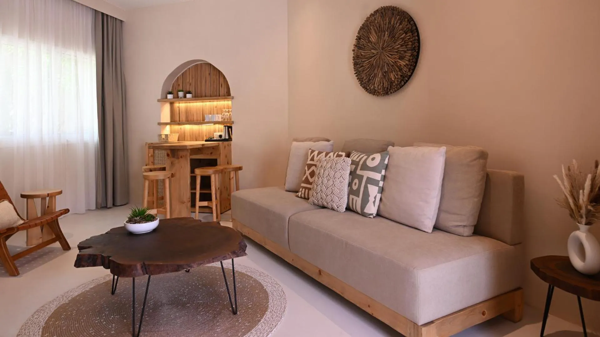 Living room in Umm Al Quwain Beach Hotel